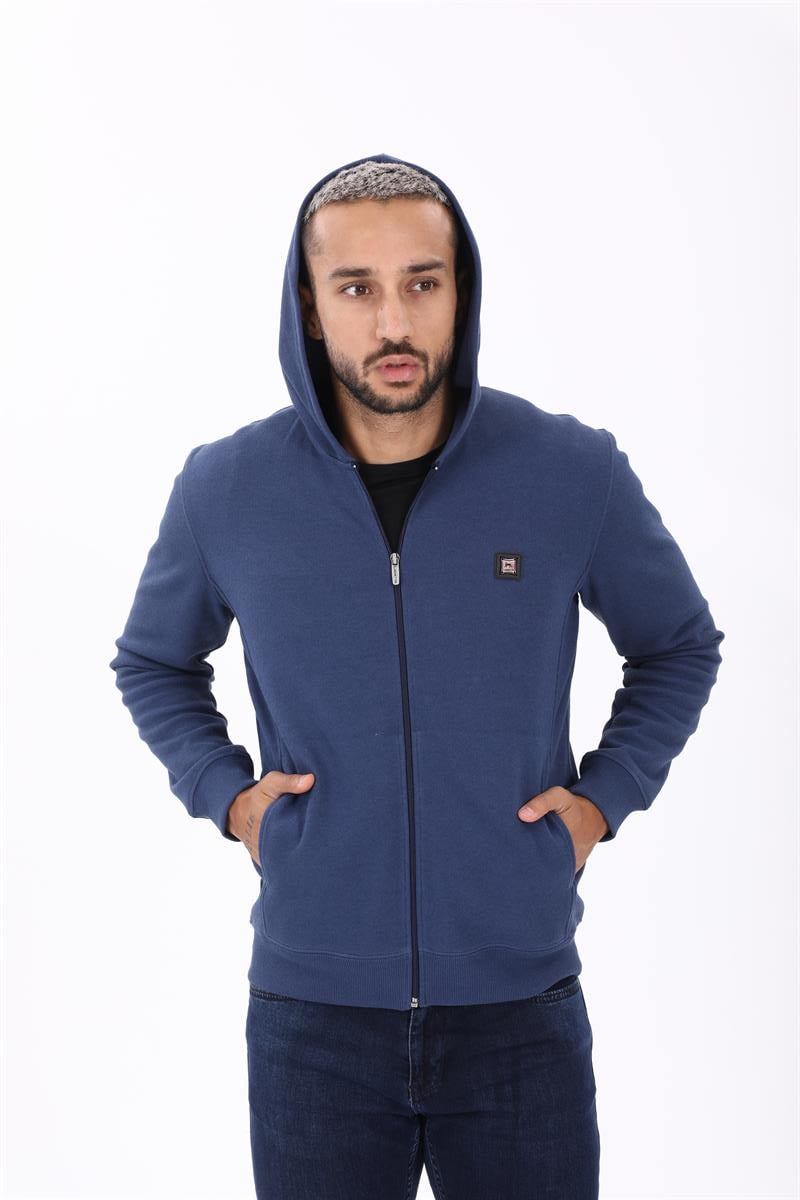 Fermuarlı Kapüşonlu  Sweatshirt
