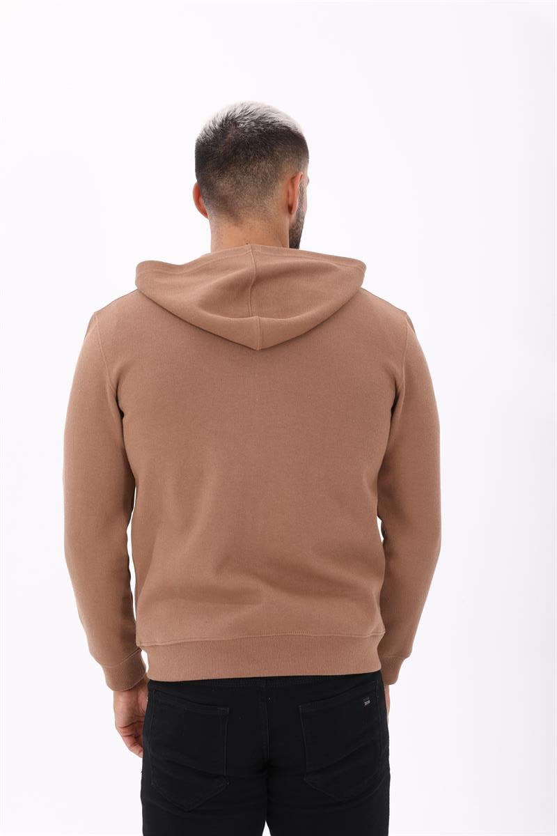 Fermuarlı Kapüşonlu  Sweatshirt