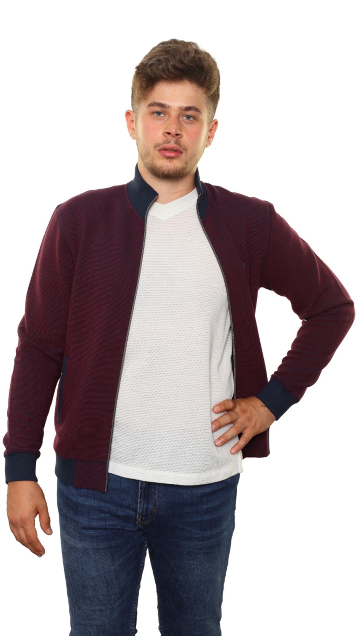 Fermuarlı Sweat Hırka 