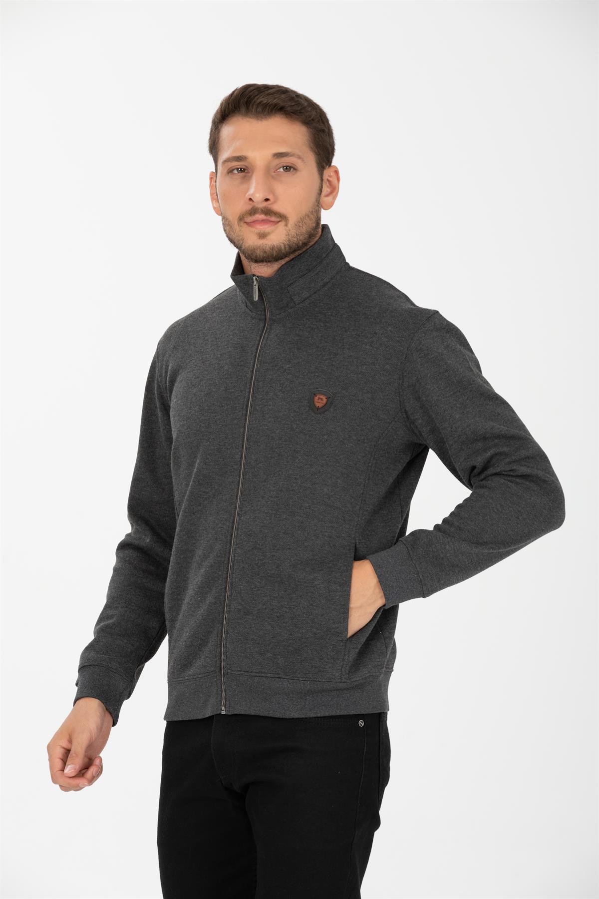 Fermuarlı Sweat Hırka 
