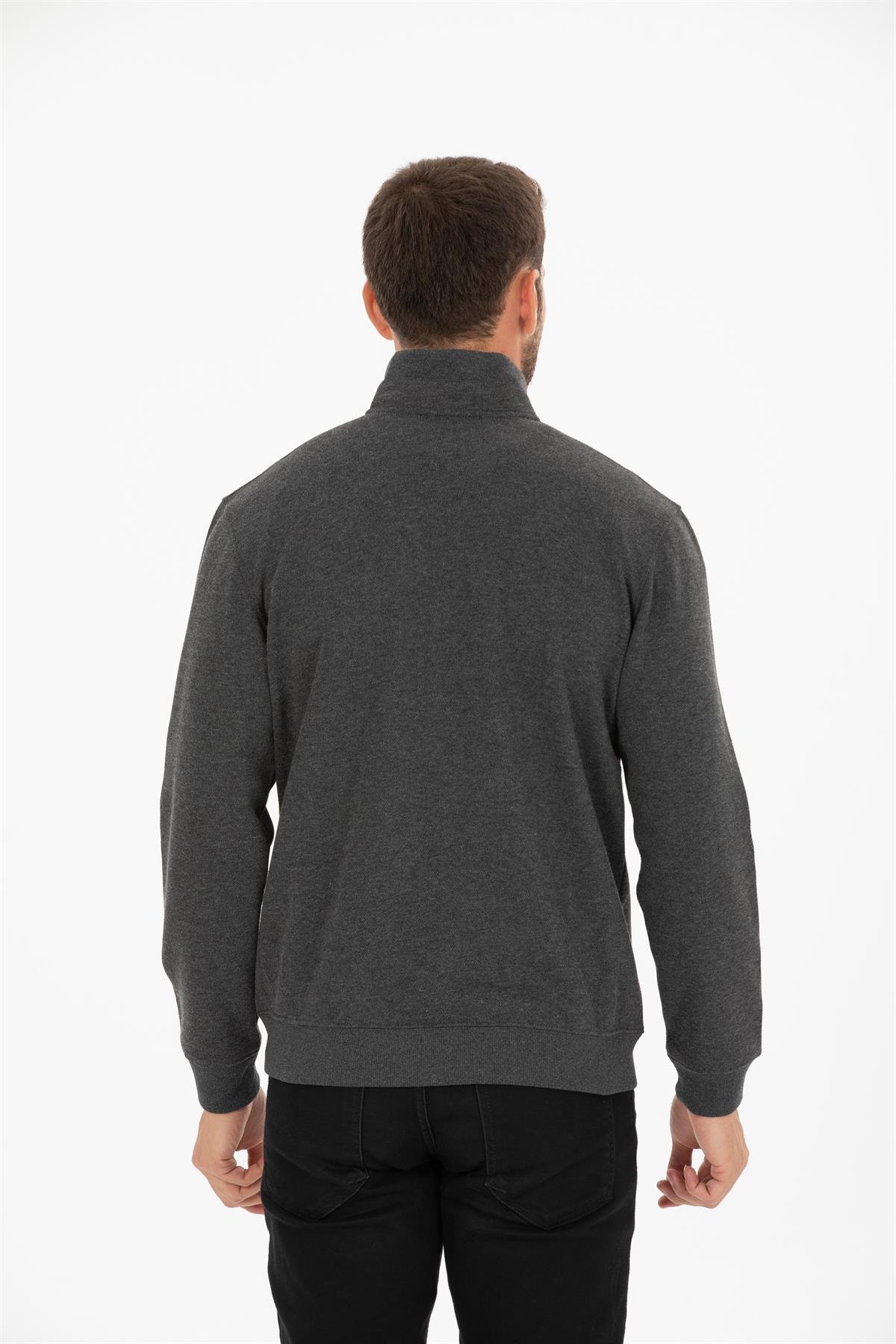 Fermuarlı Sweat Hırka 