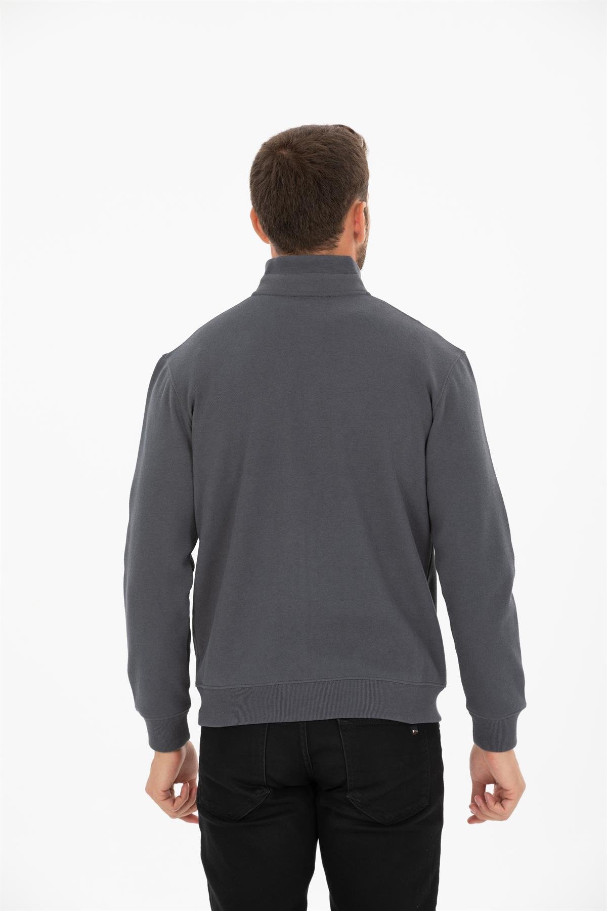 Fermuarlı Sweat Hırka 