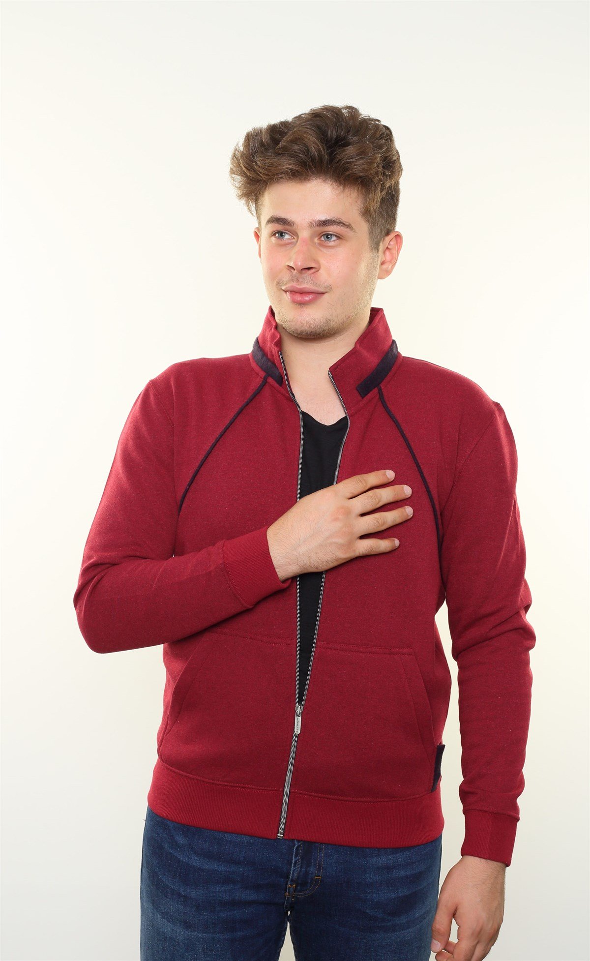 Fermuarlı Sweatshirt Hırka FS-1 