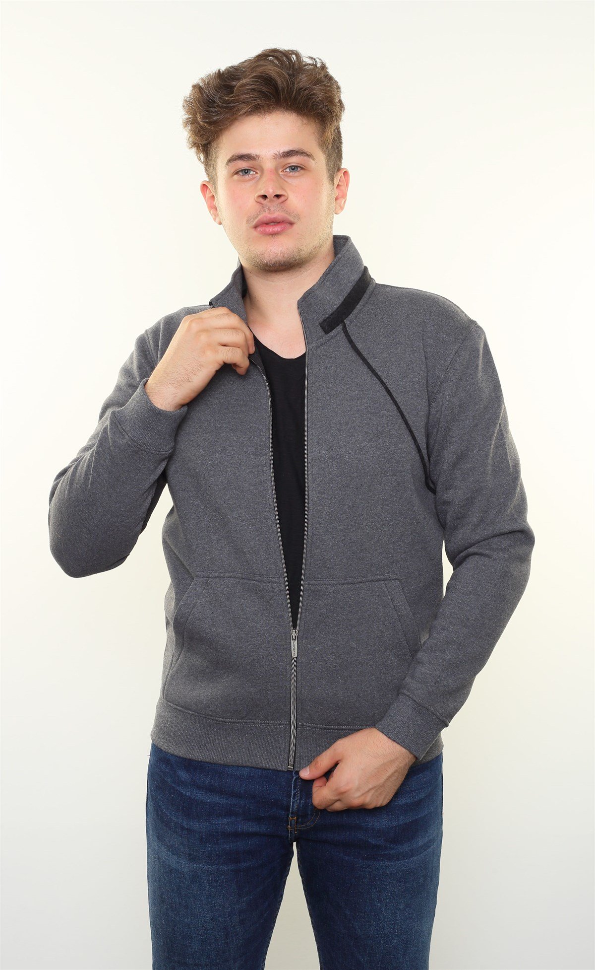 Fermuarlı Sweatshirt Hırka FS-1 