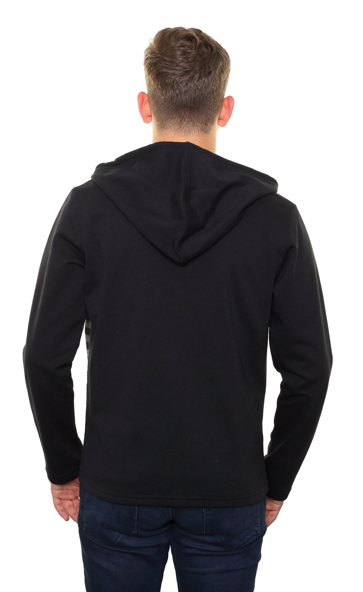 Kapşonlu Fermuarlı Sweatshirt 