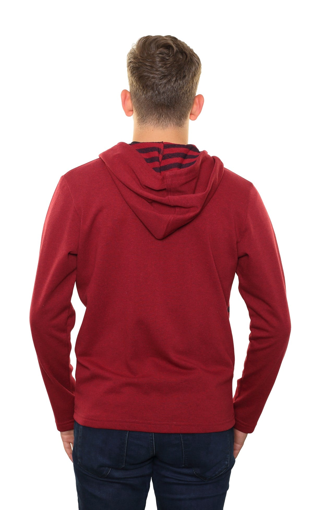 Kapşonlu Fermuarlı Sweatshirt 