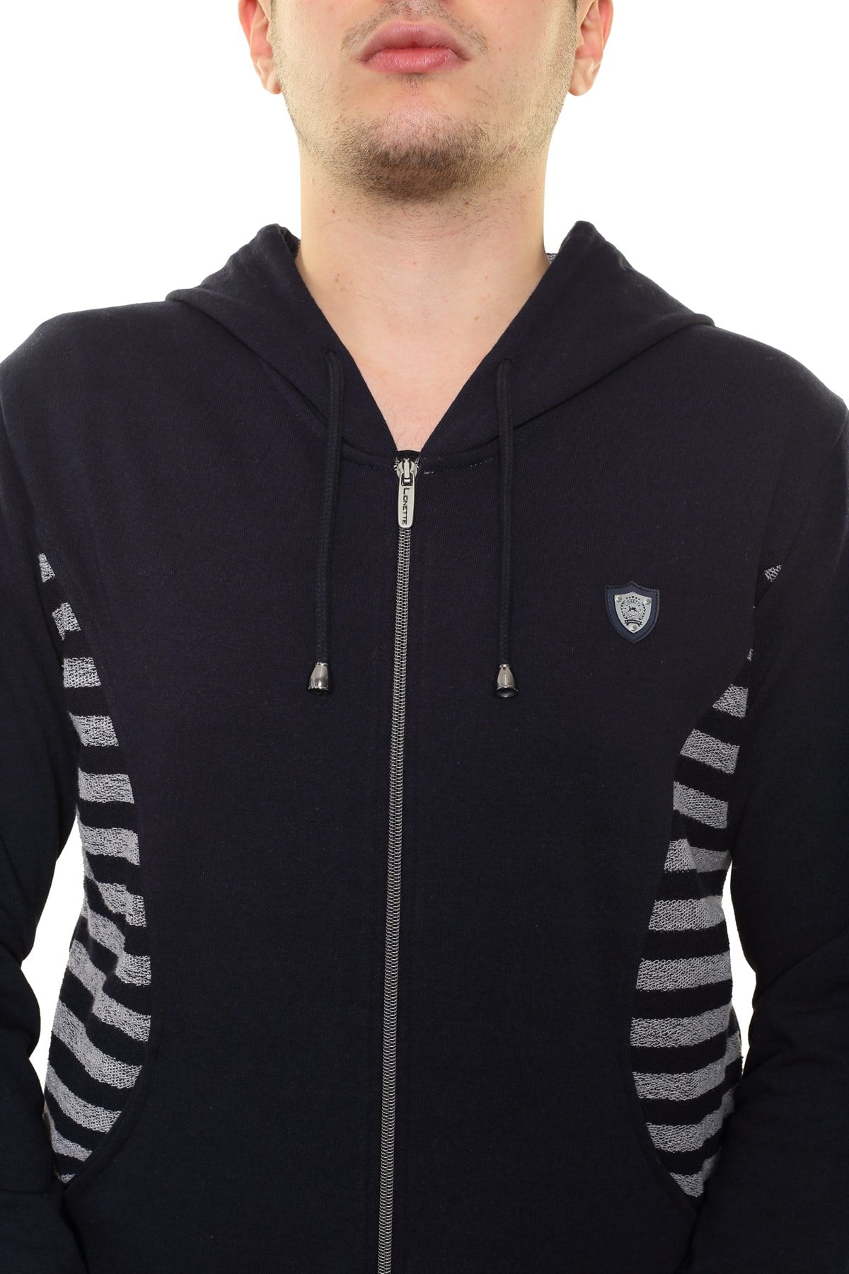 Kapşonlu Fermuarlı Sweatshirt 