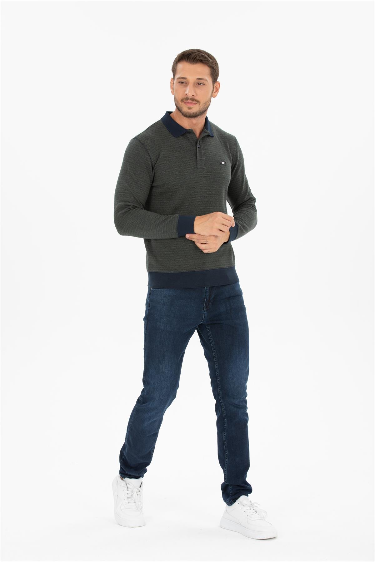 Polo Yaka Sweatshirt 