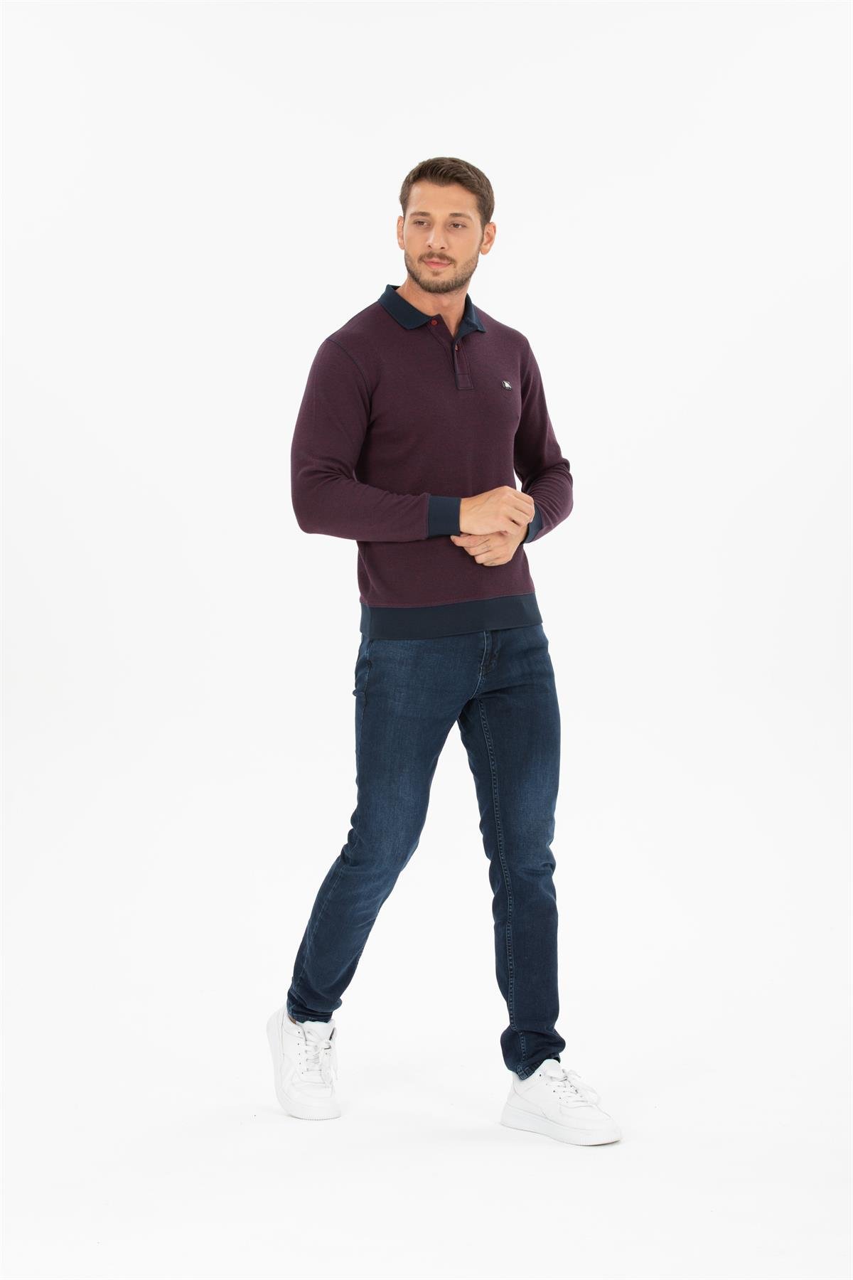 Polo Yaka Sweatshirt 