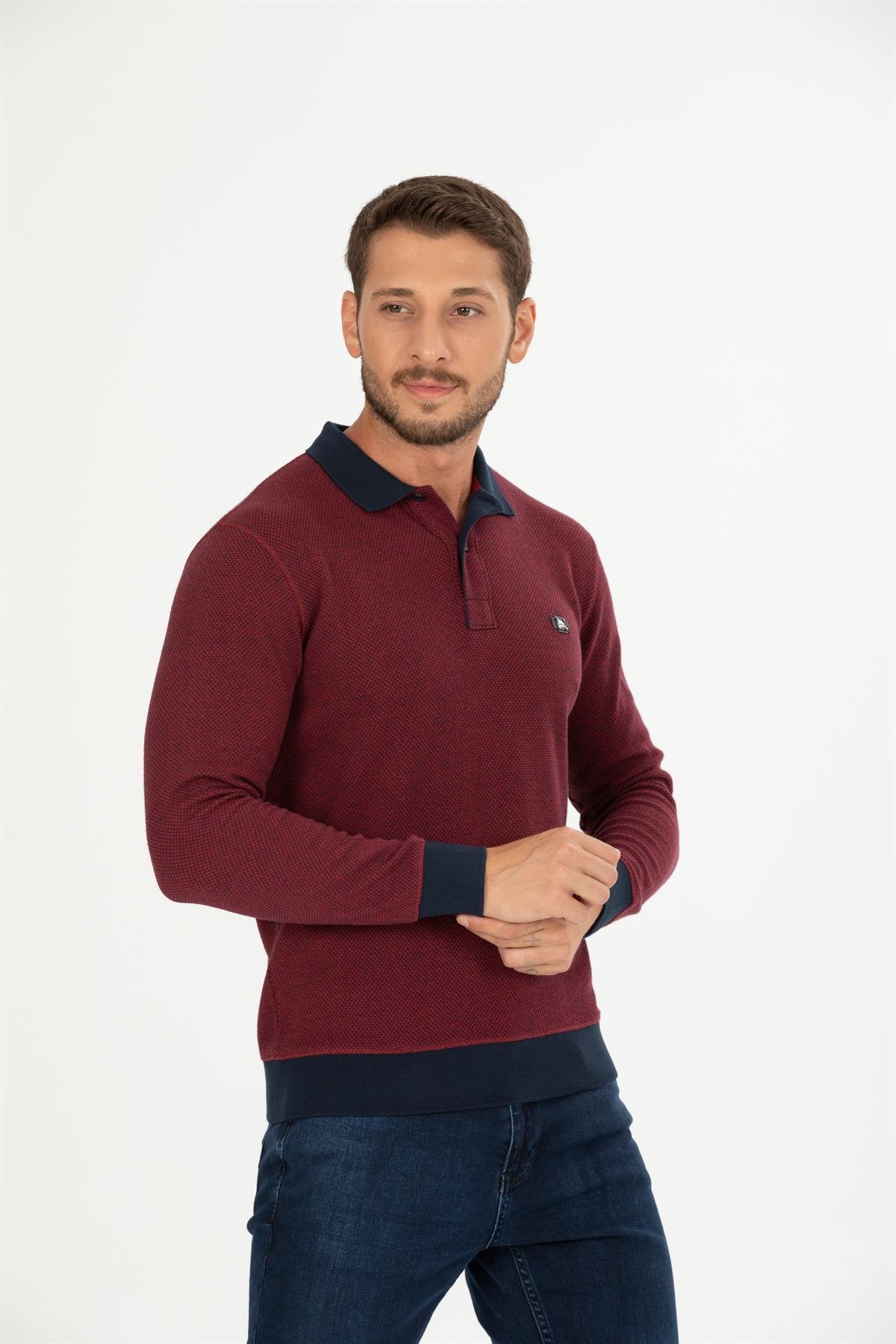 Polo Yaka Sweatshirt 