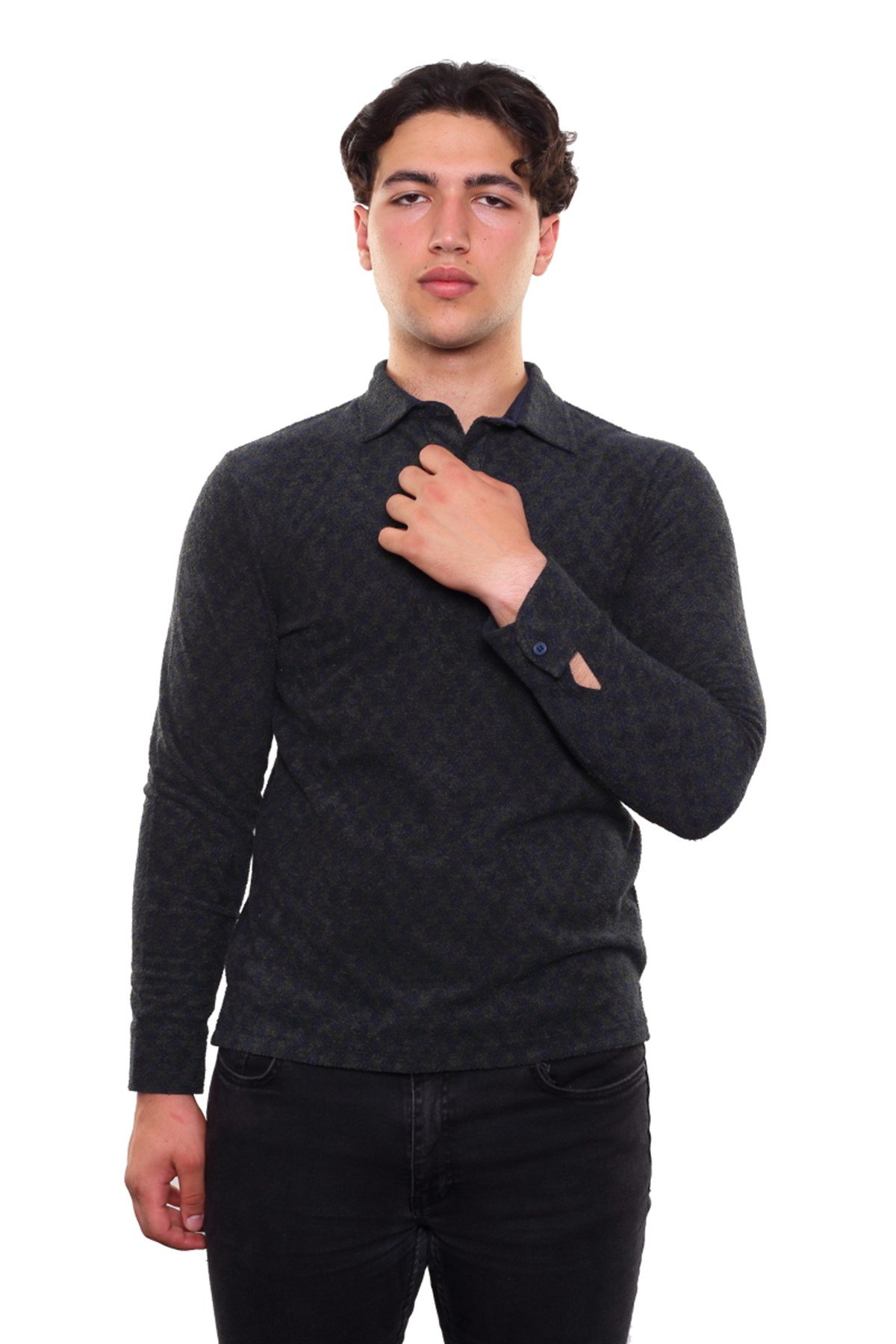 Polo Yaka Sweatshirt 
