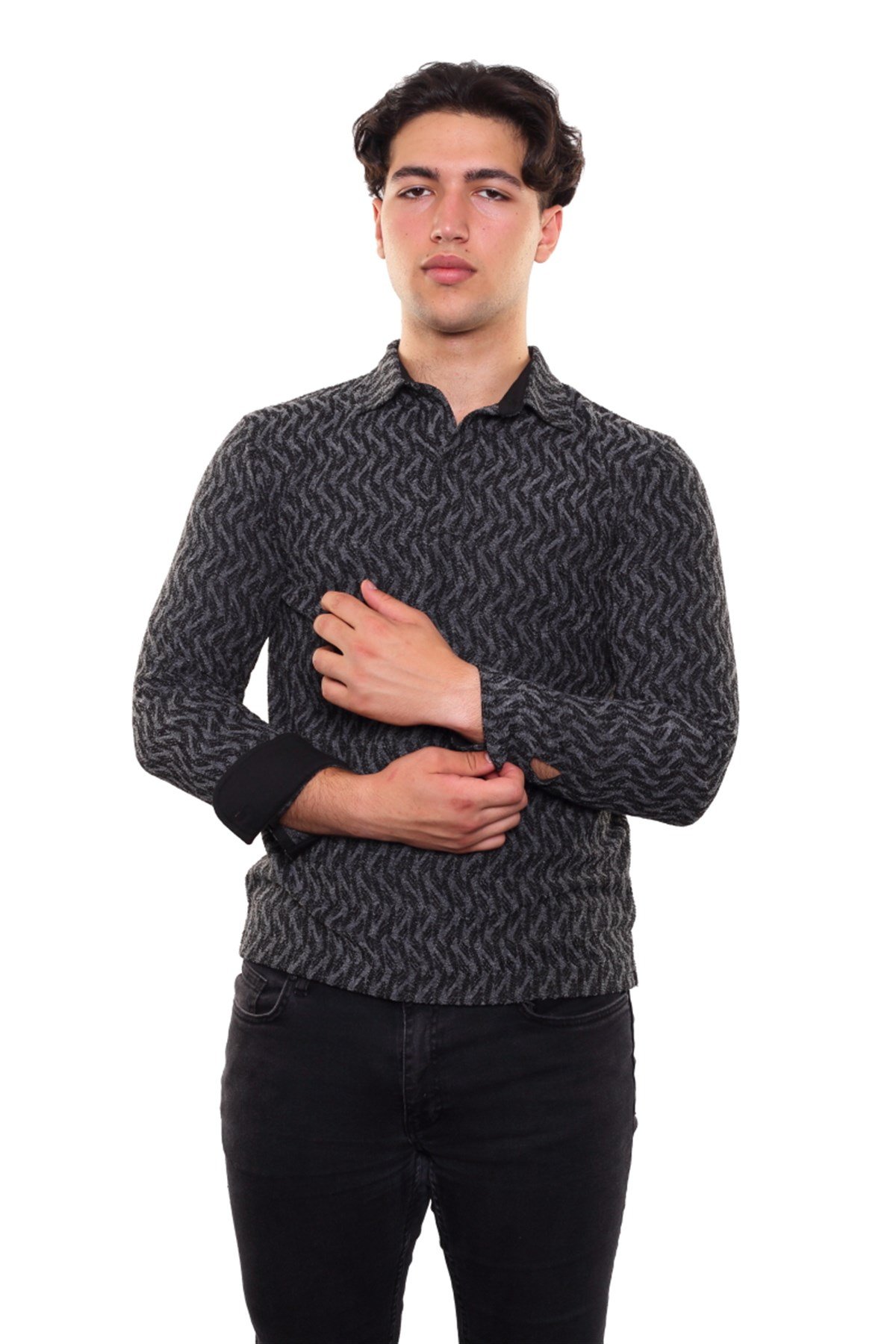 Polo Yaka Sweatshirt 