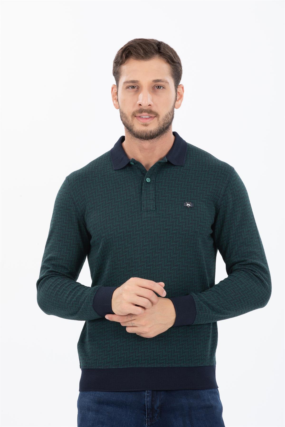 Polo Yaka Sweatshirt 