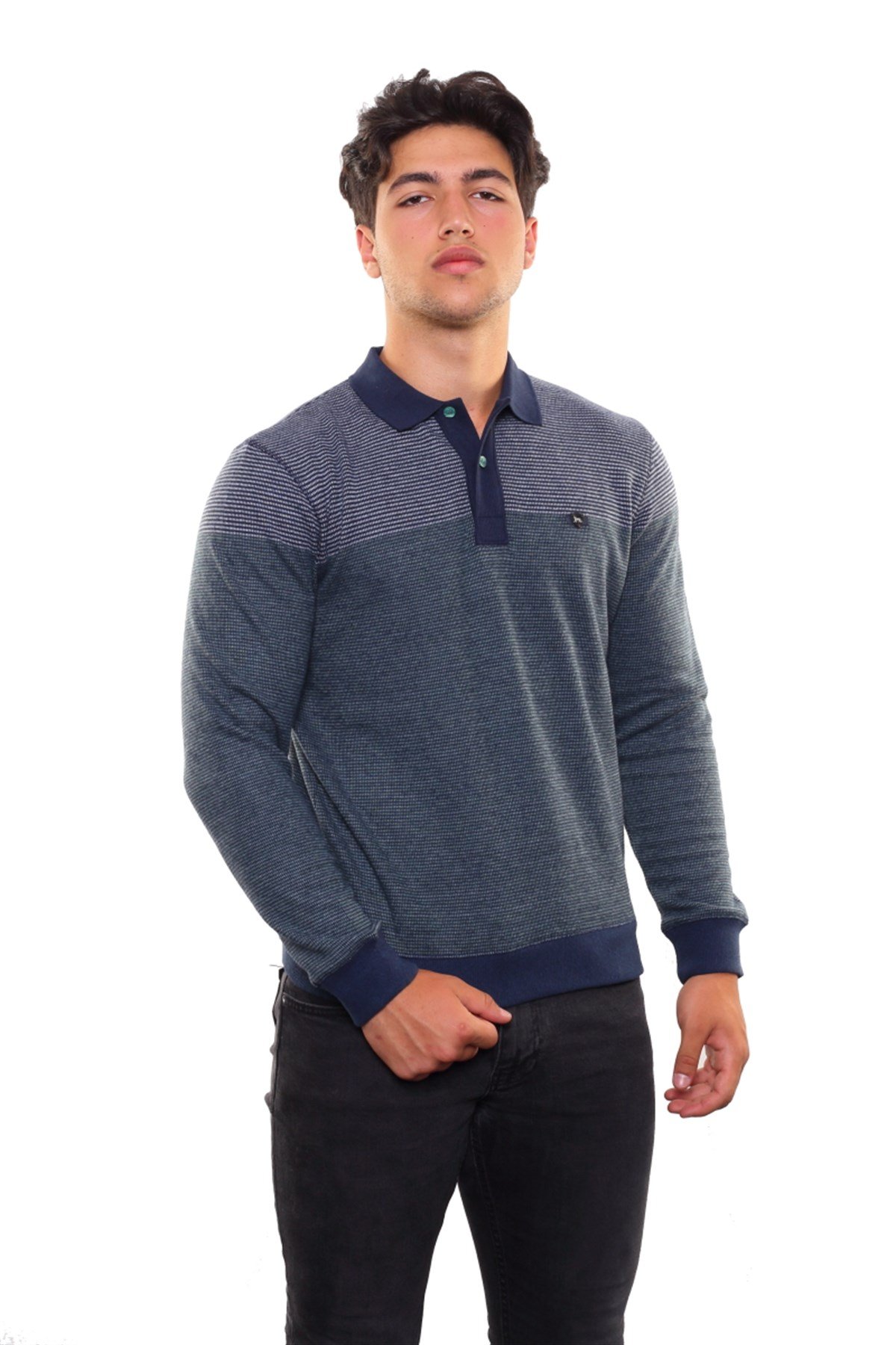 Polo Yaka Sweatshirt 
