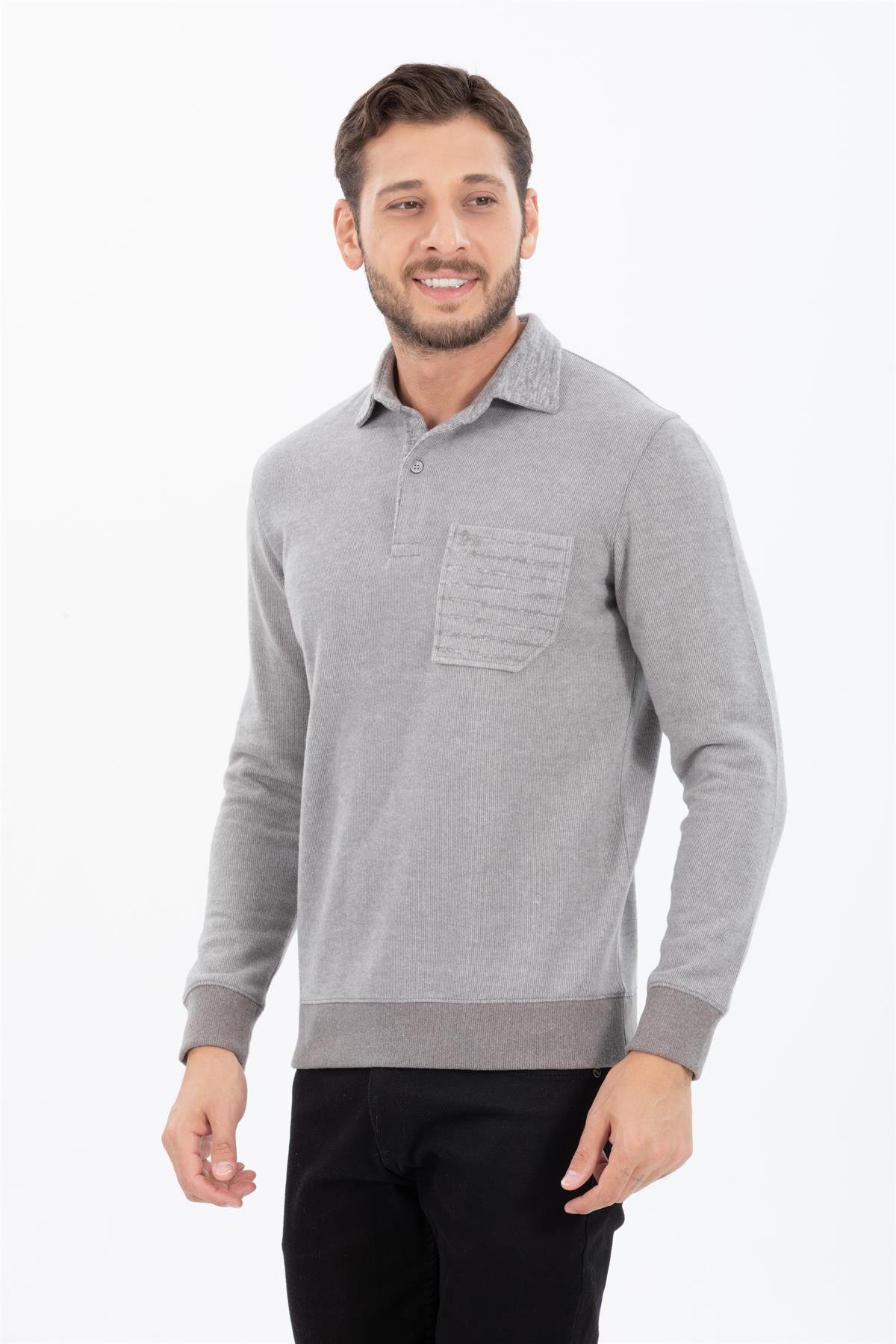 Polo Yaka Sweatshirt 