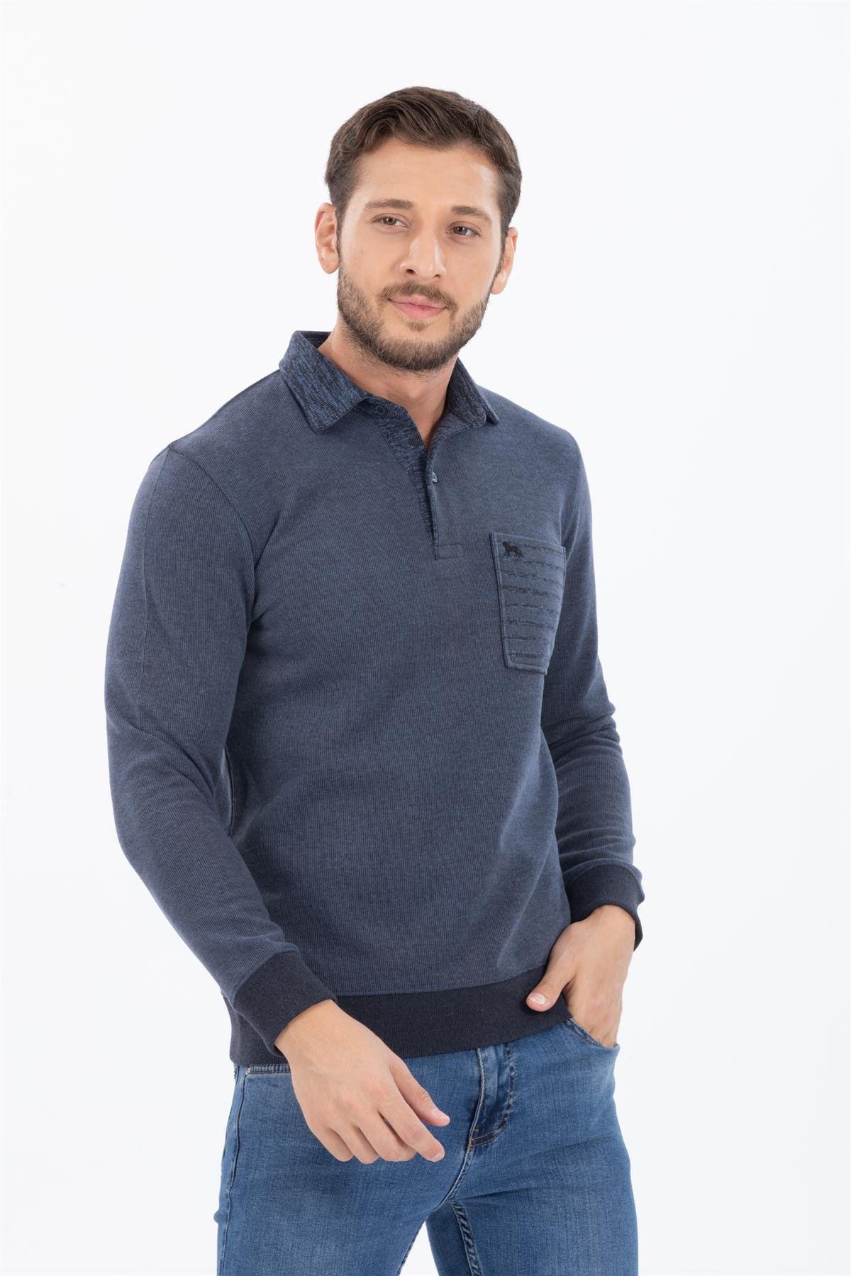 Polo Yaka Sweatshirt 