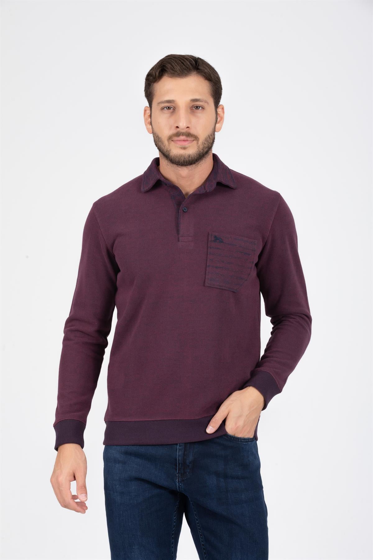 Polo Yaka Sweatshirt 