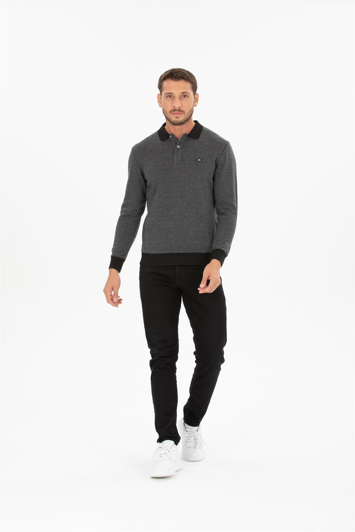 Polo Yaka Sweatshirt 