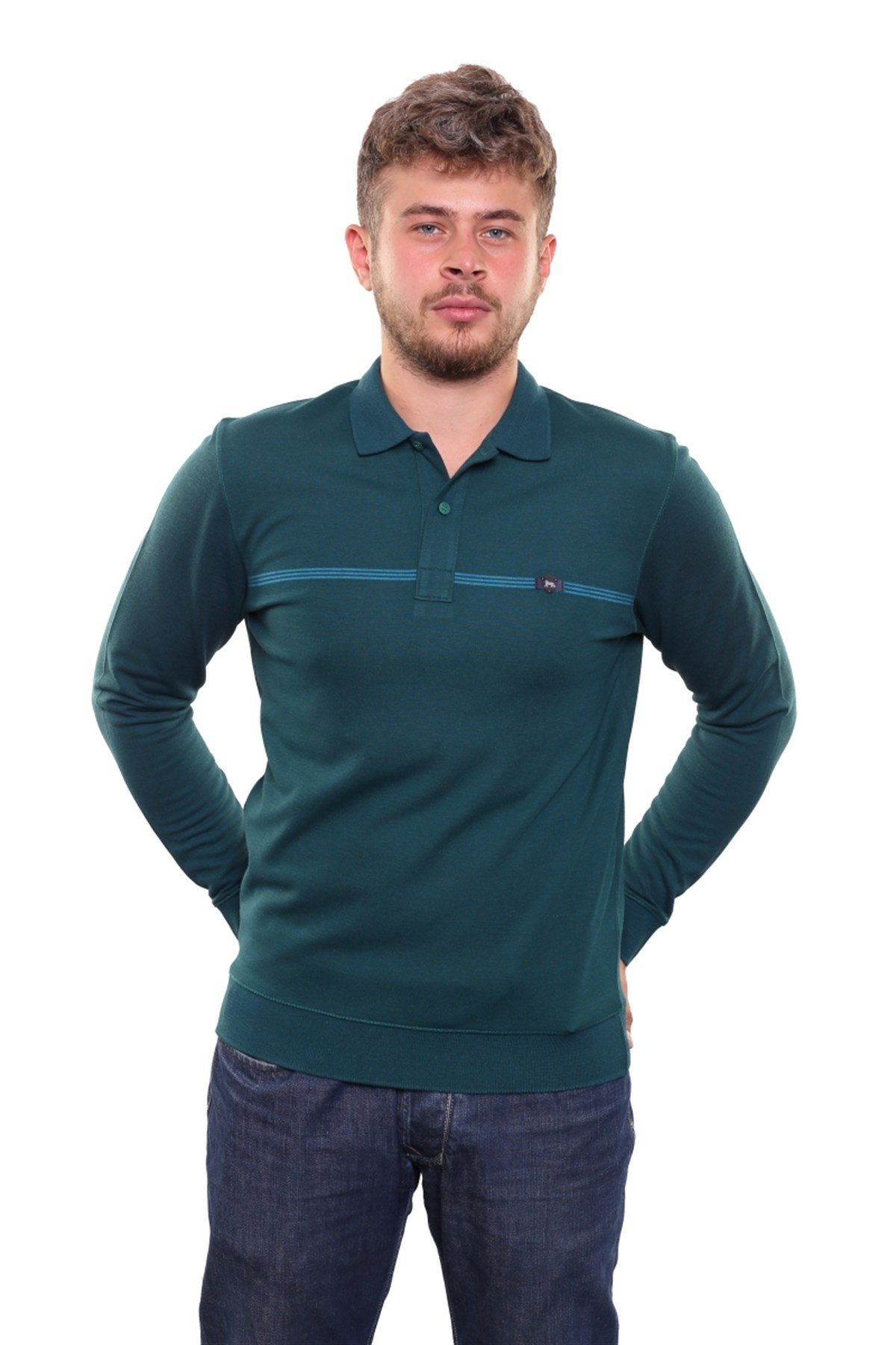 Polo Yaka Sweatshirt 