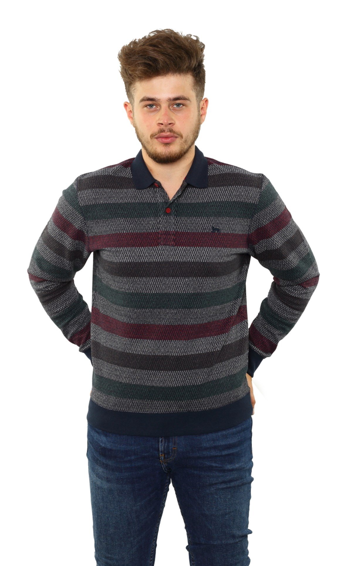Polo Yaka Sweatshirt 