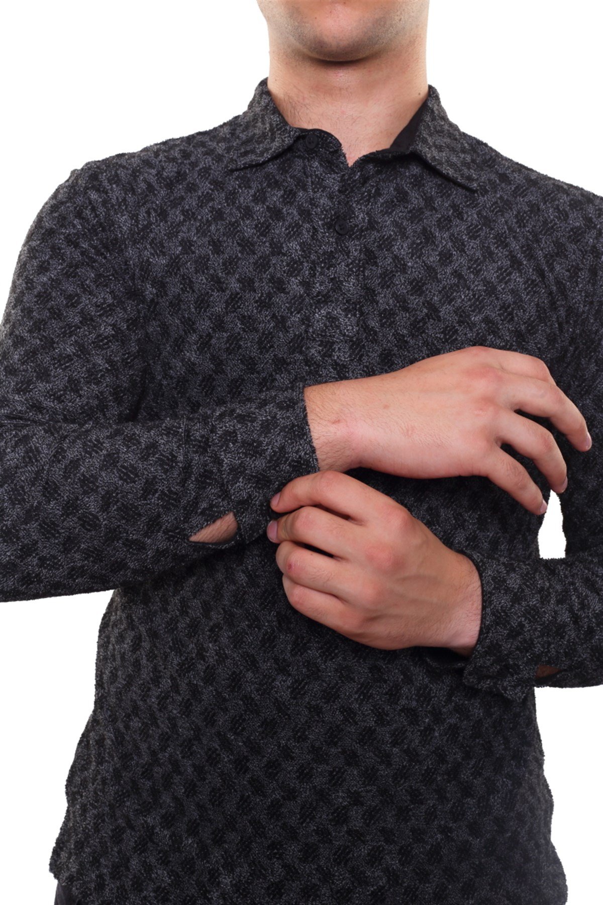 Polo Yaka Sweatshirt 