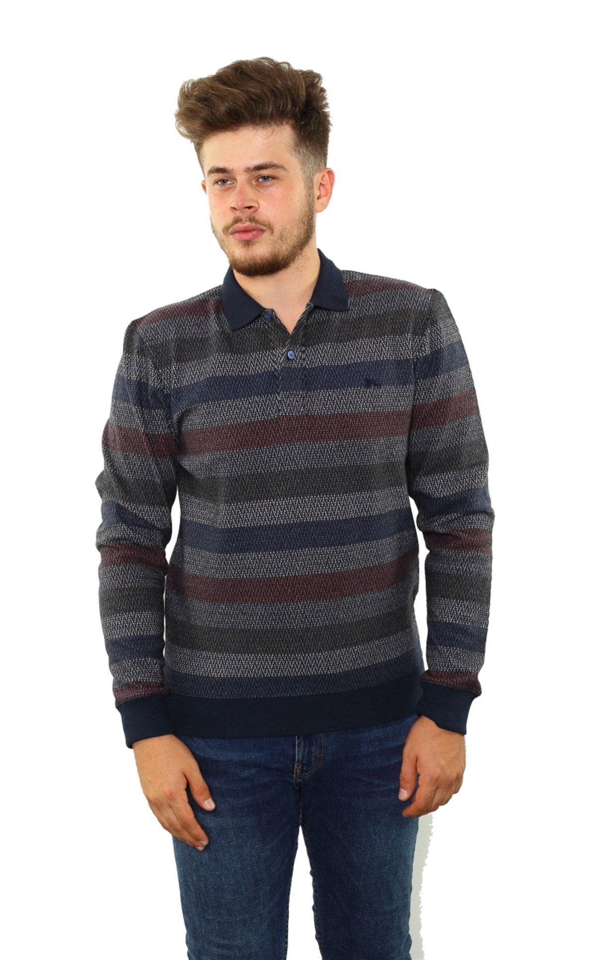 Polo Yaka Sweatshirt 