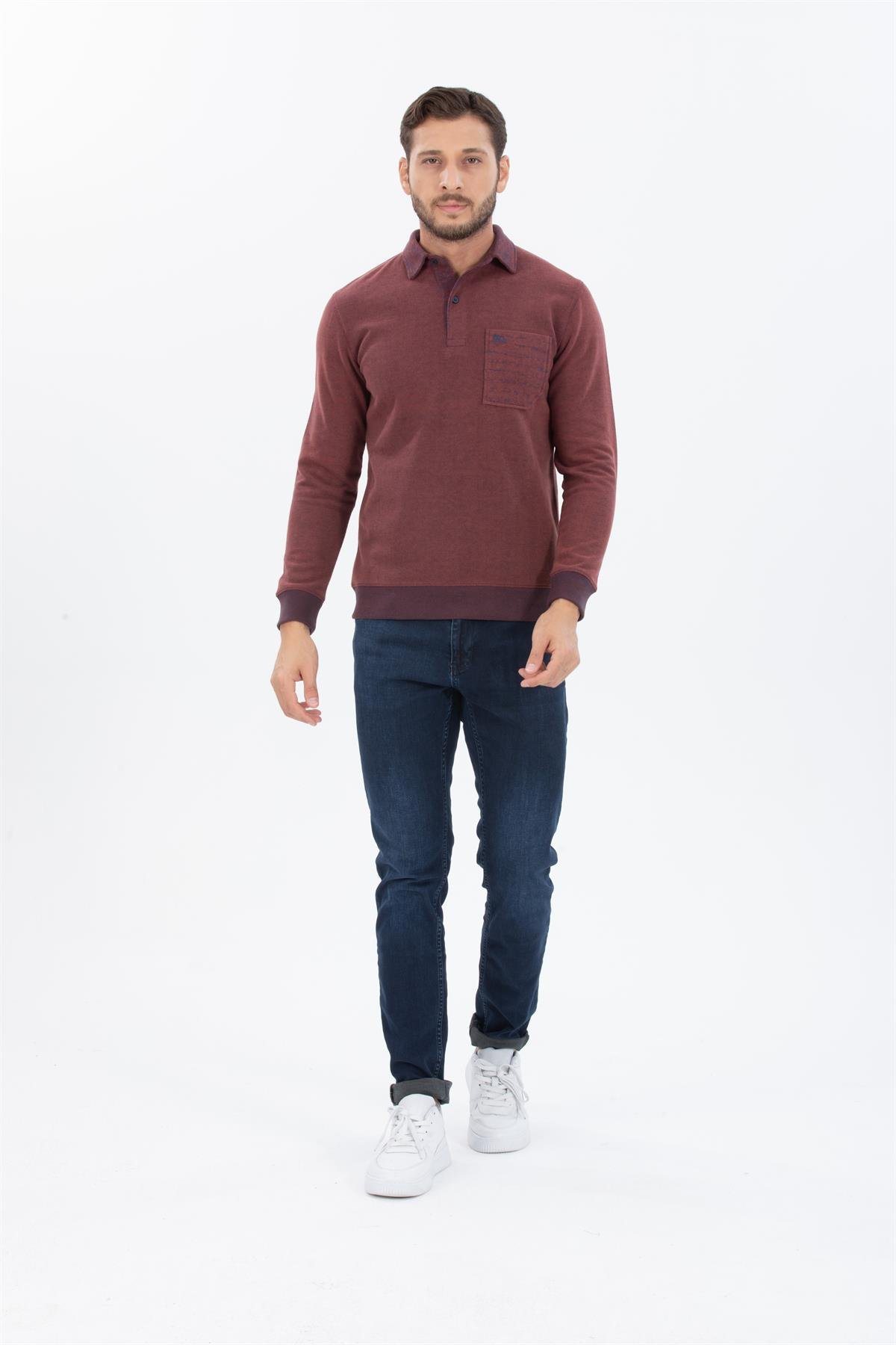 Polo Yaka Sweatshirt 