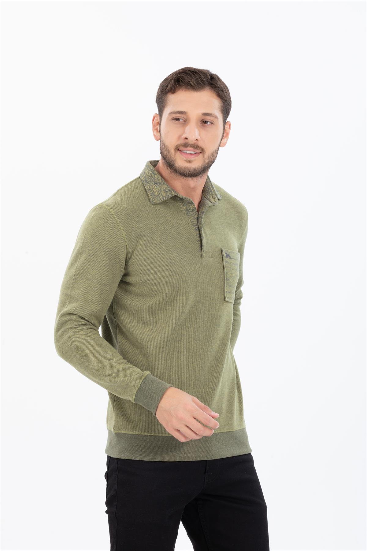 Polo Yaka Sweatshirt 
