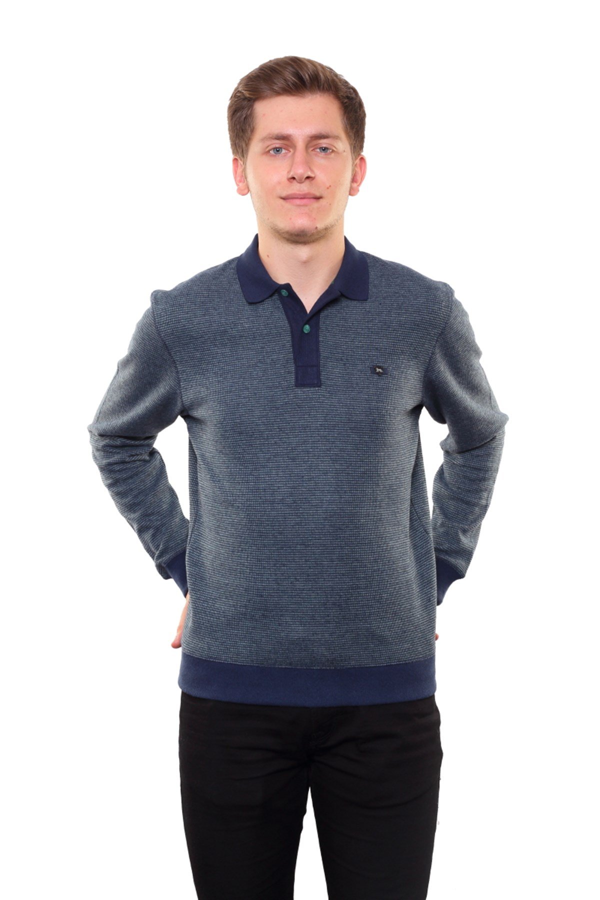 Polo Yaka Sweatshirt 