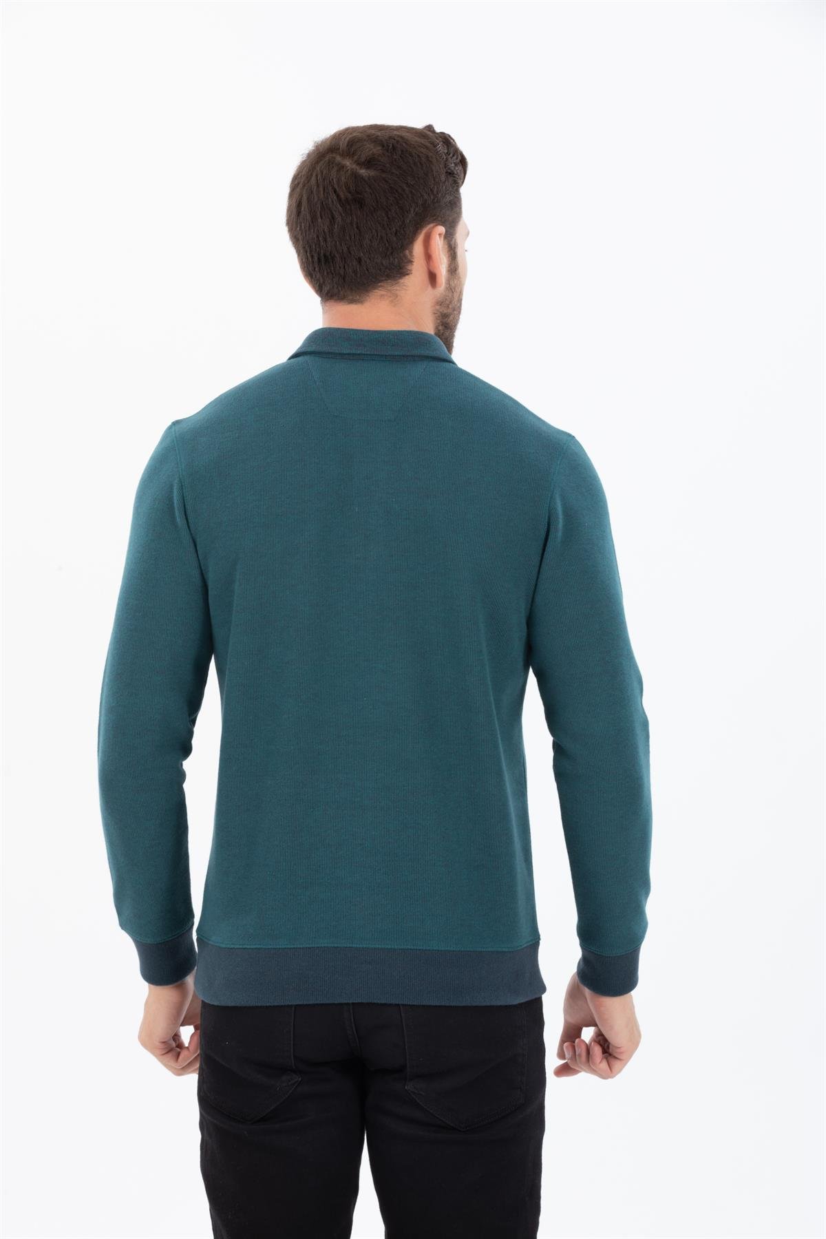 Polo Yaka Sweatshirt 