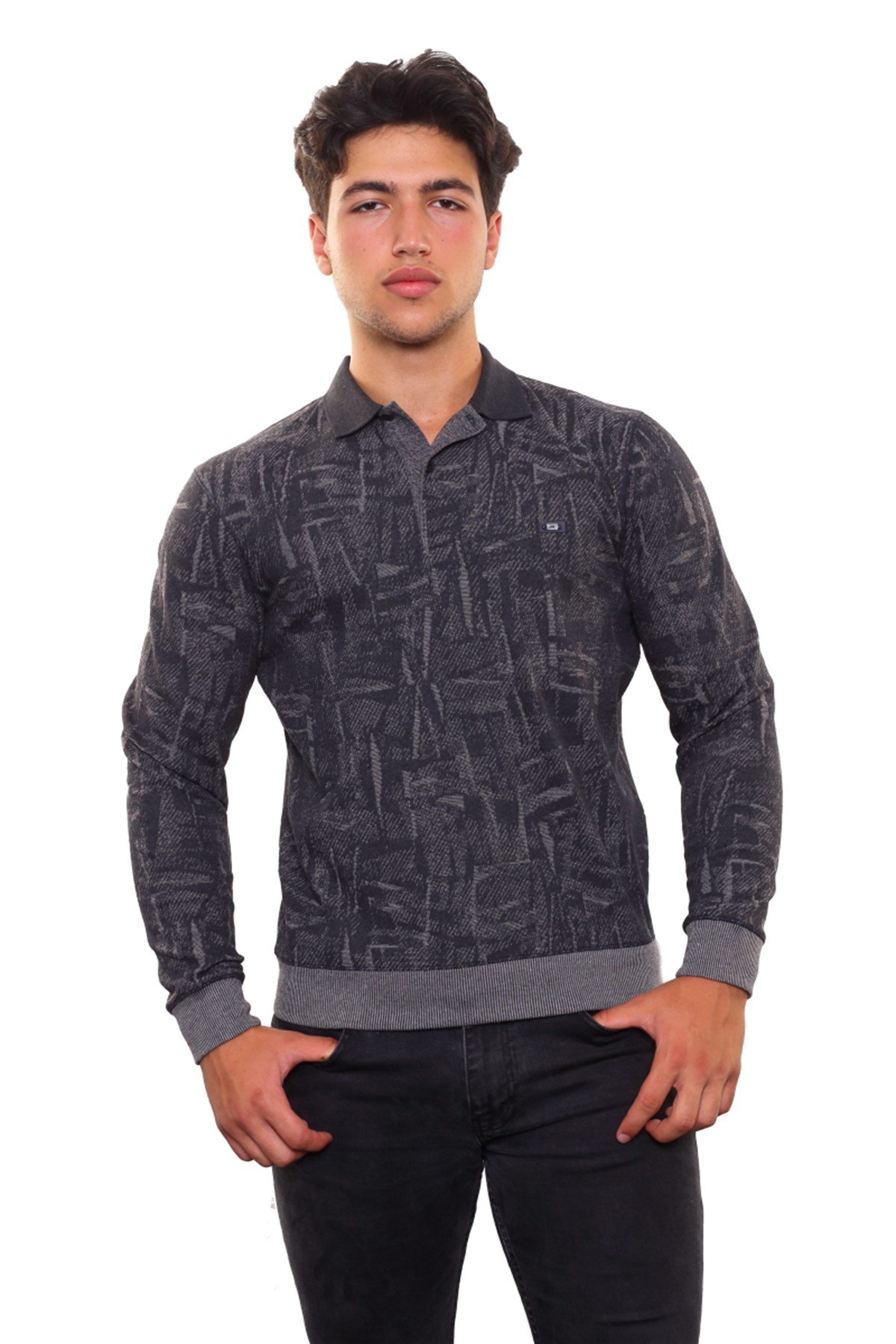 Polo Yaka Sweatshirt 