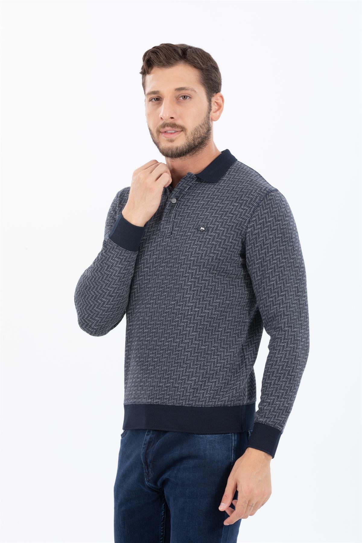 Polo Yaka Sweatshirt 