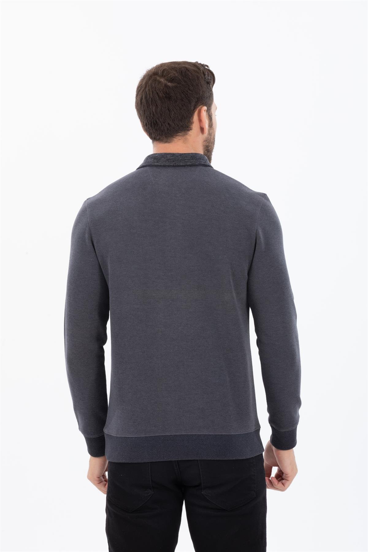 Polo Yaka Sweatshirt 