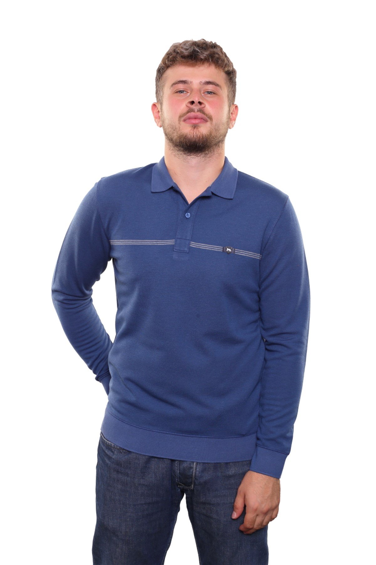 Polo Yaka Sweatshirt 