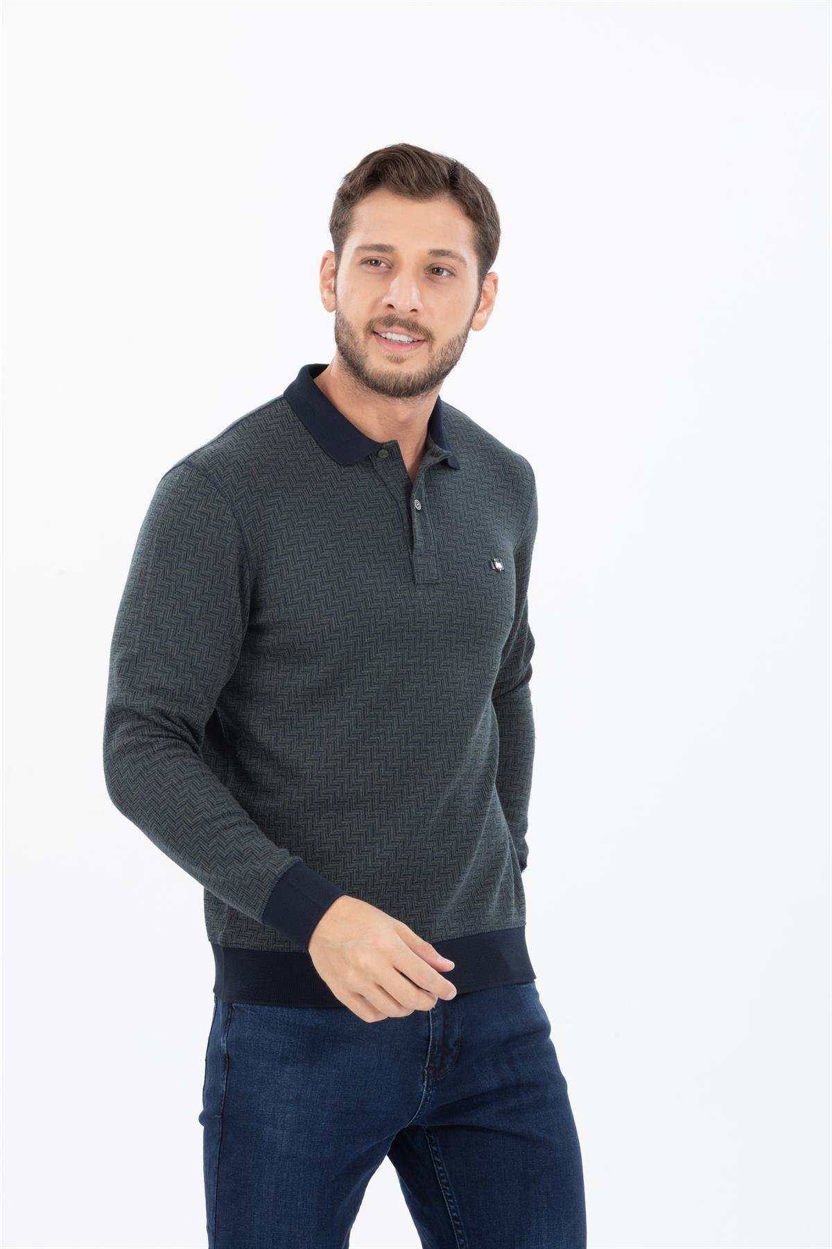 Polo Yaka Sweatshirt 