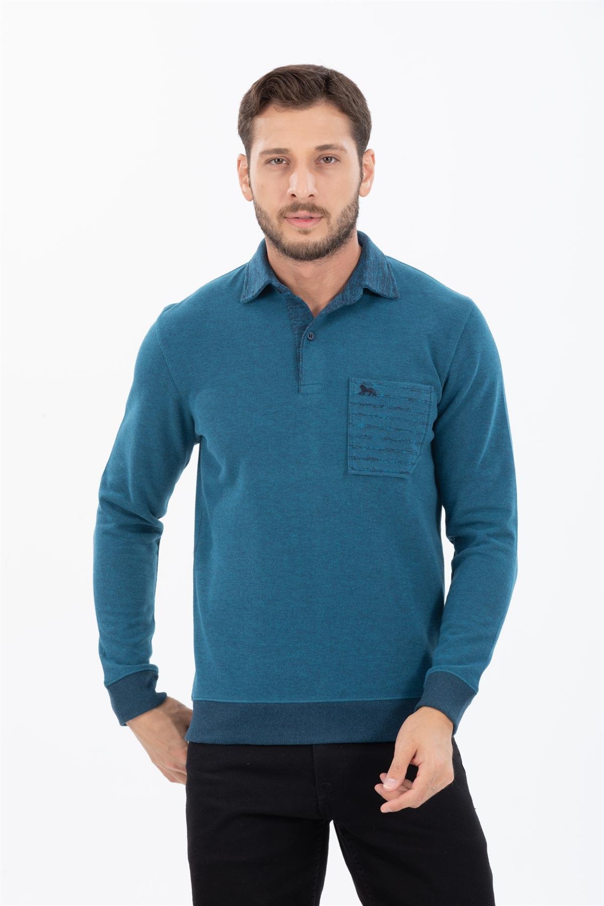 Polo Yaka Sweatshirt 