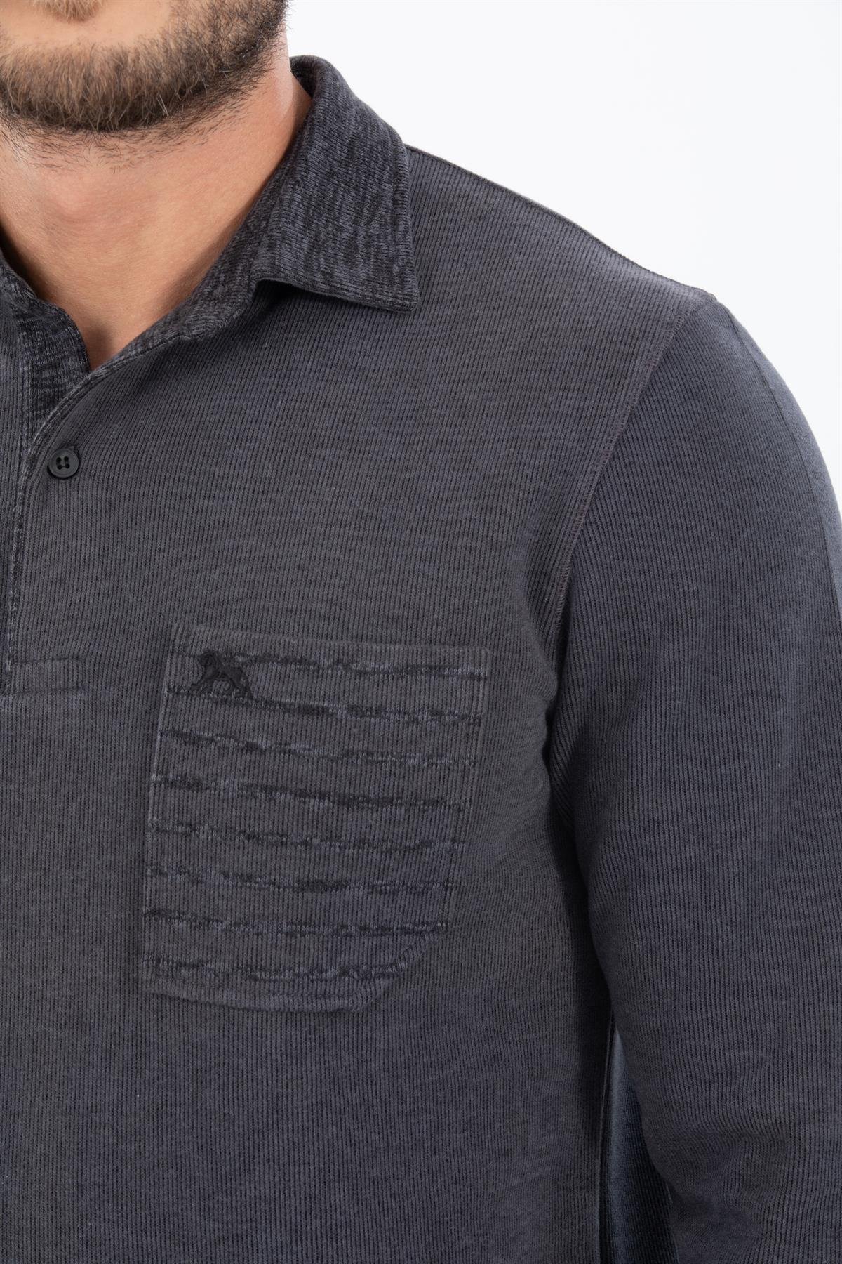 Polo Yaka Sweatshirt 