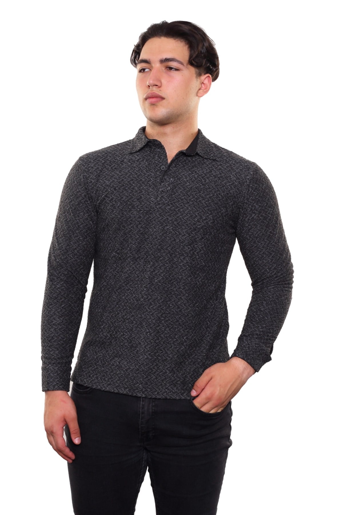 Polo Yaka Sweatshirt 