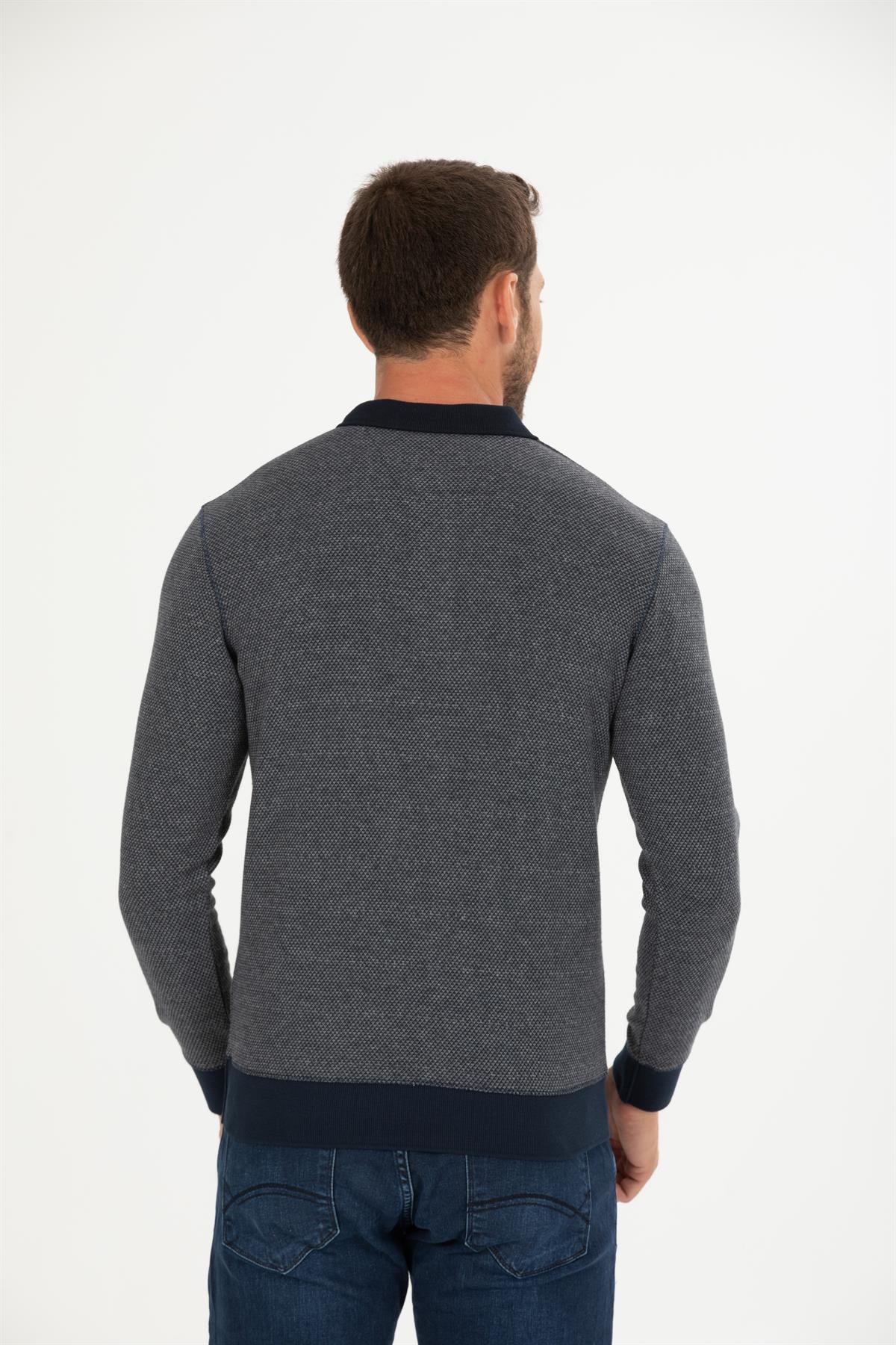 Polo Yaka Sweatshirt 