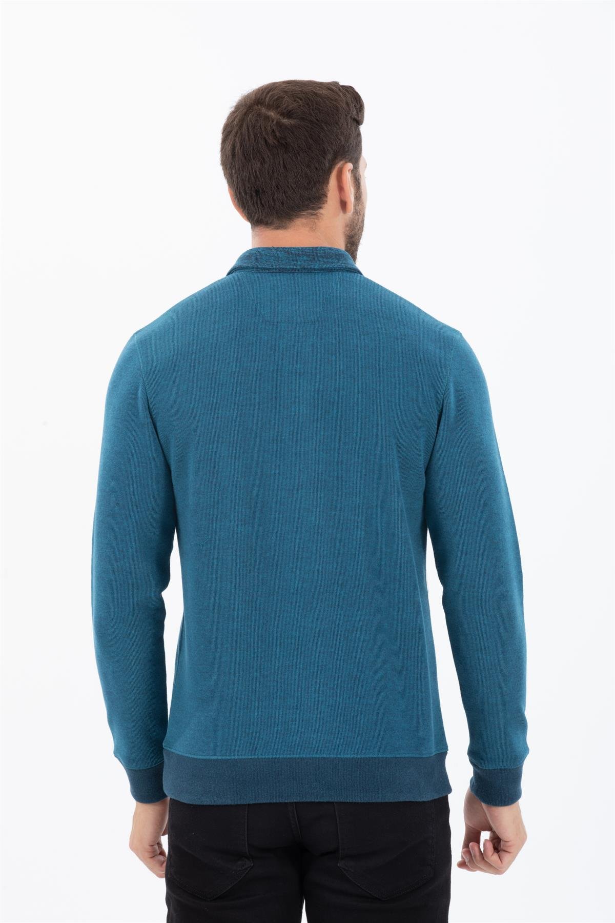 Polo Yaka Sweatshirt 