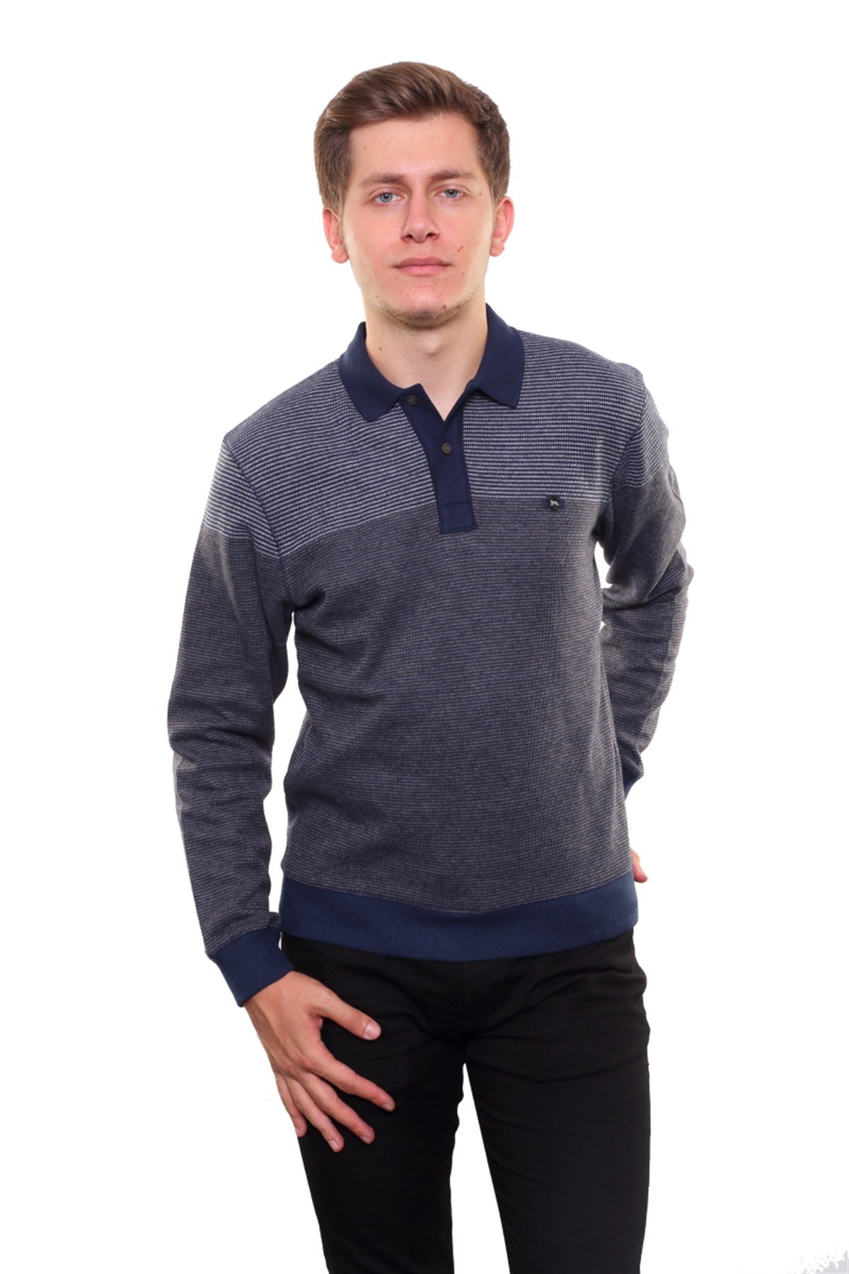 Polo Yaka Sweatshirt 
