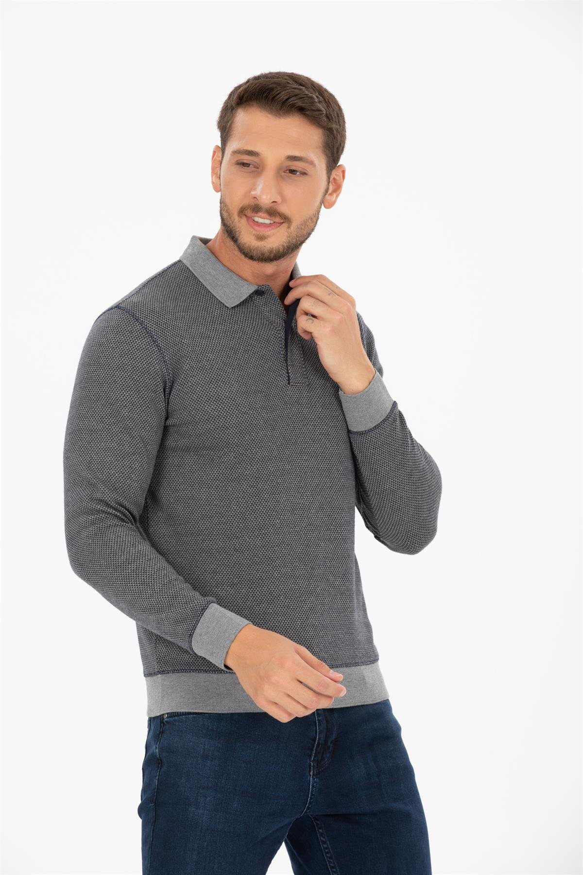 Polo Yaka Sweatshirt 