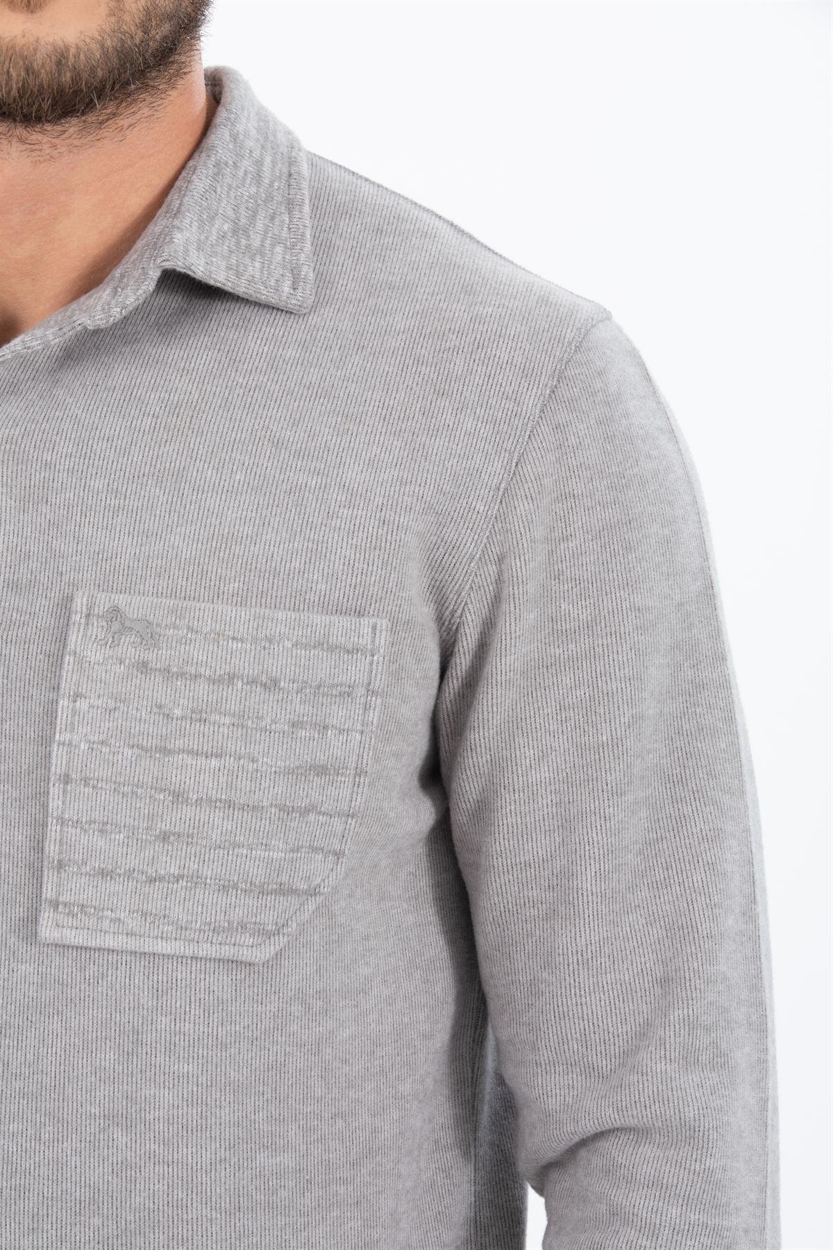 Polo Yaka Sweatshirt 