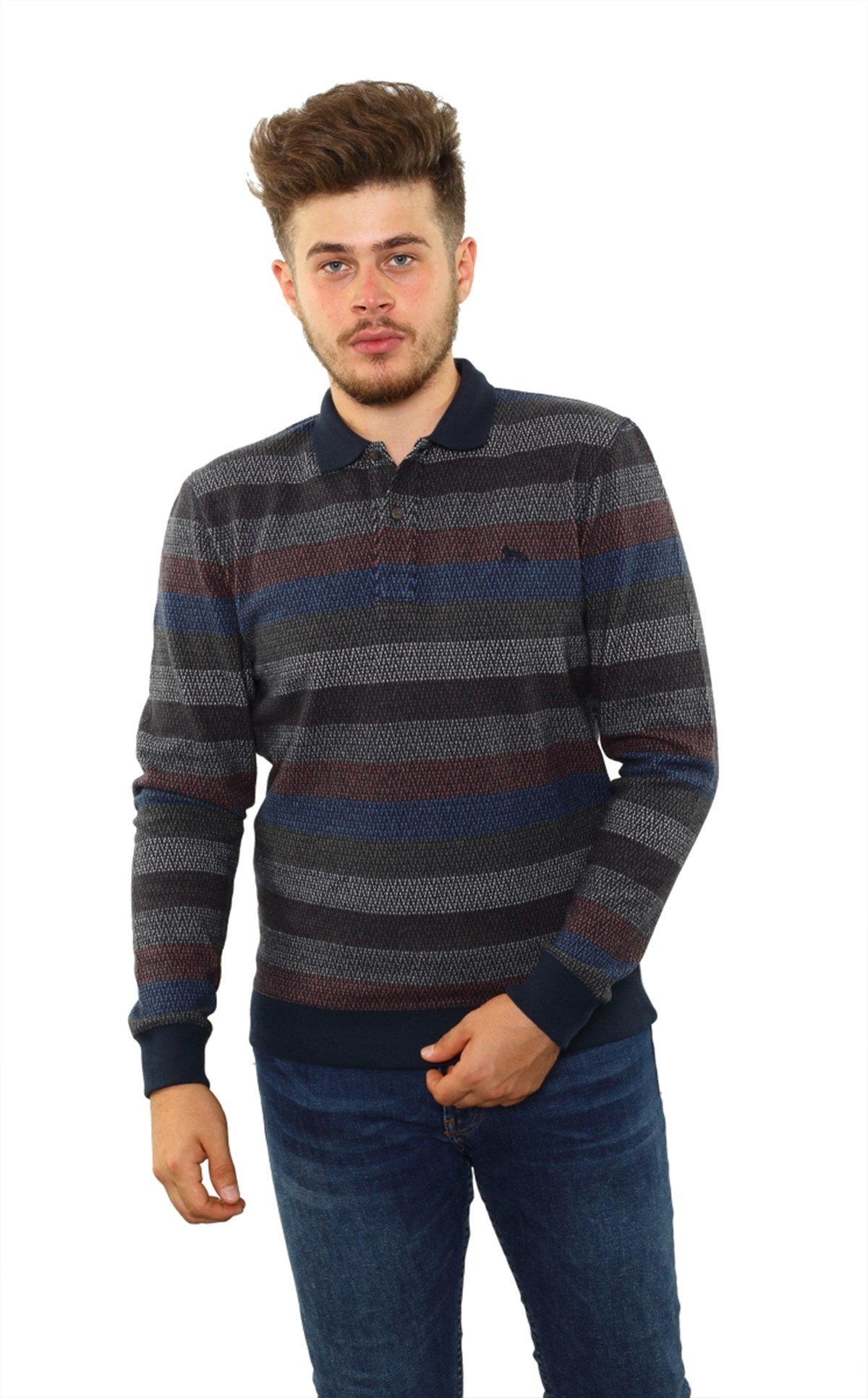 Polo Yaka Sweatshirt 