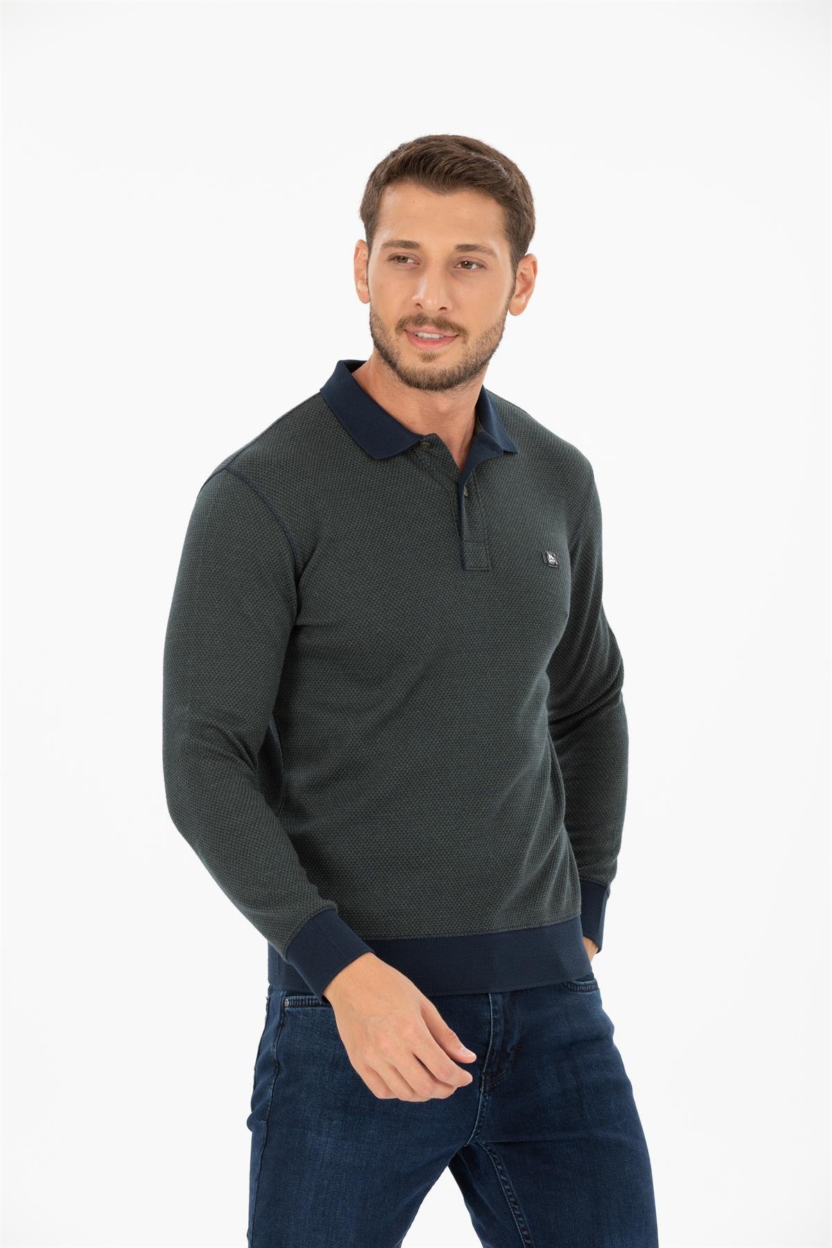 Polo Yaka Sweatshirt 