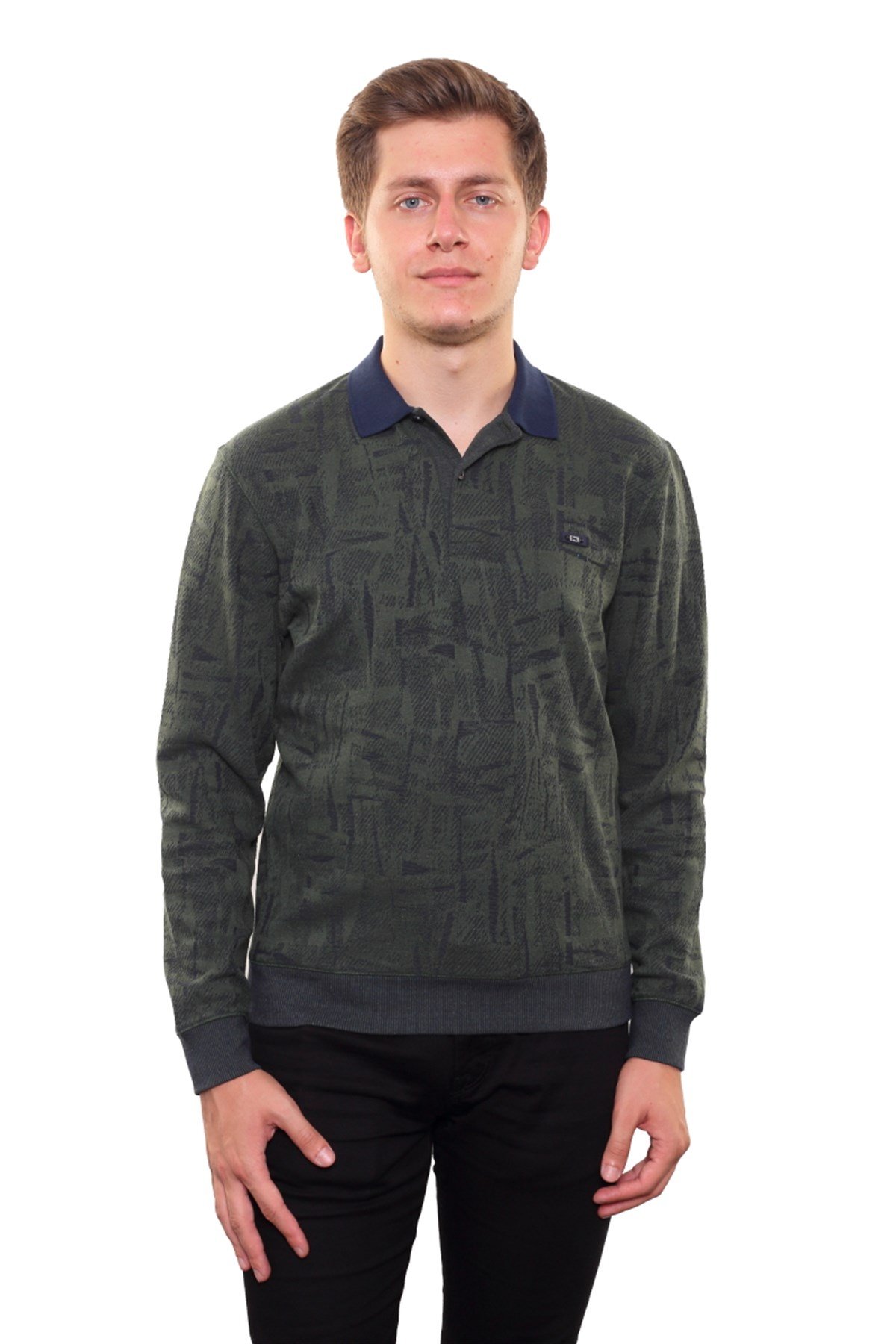 Polo Yaka Sweatshirt 
