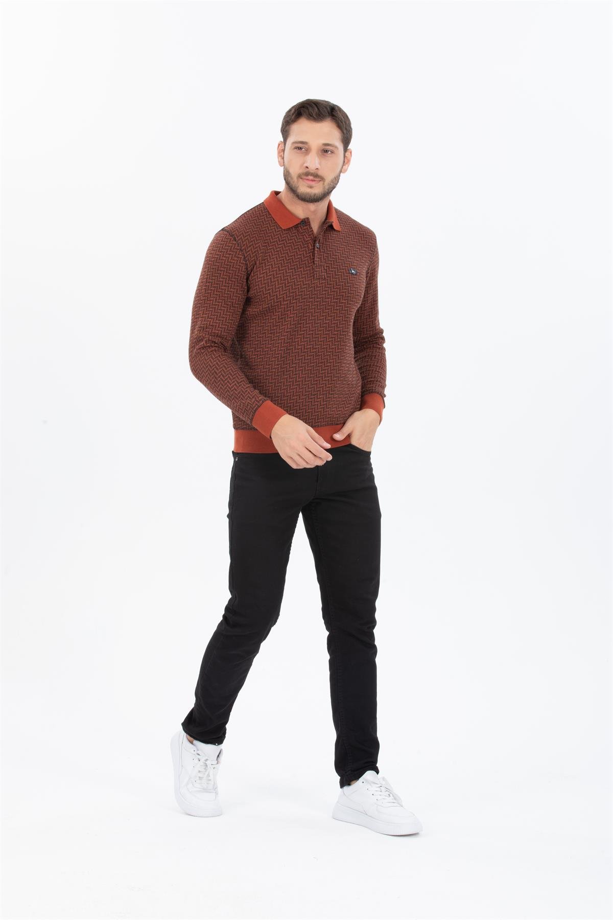 Polo Yaka Sweatshirt 