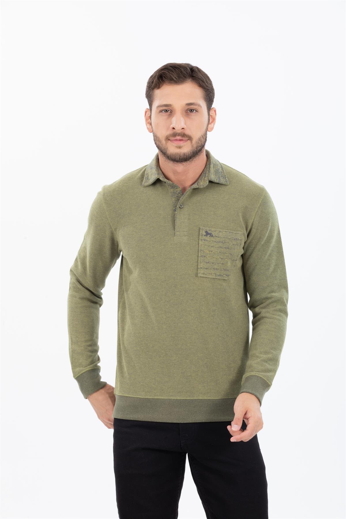 Polo Yaka Sweatshirt 