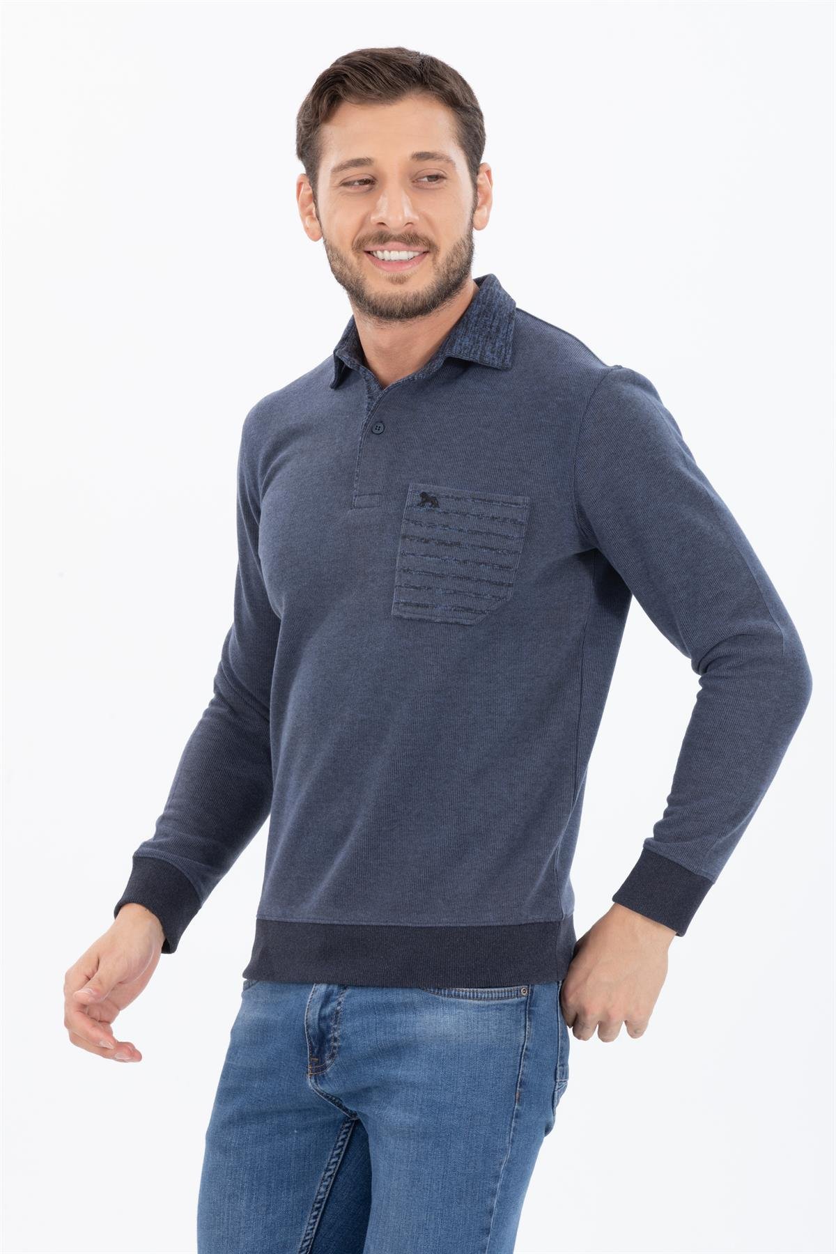 Polo Yaka Sweatshirt 