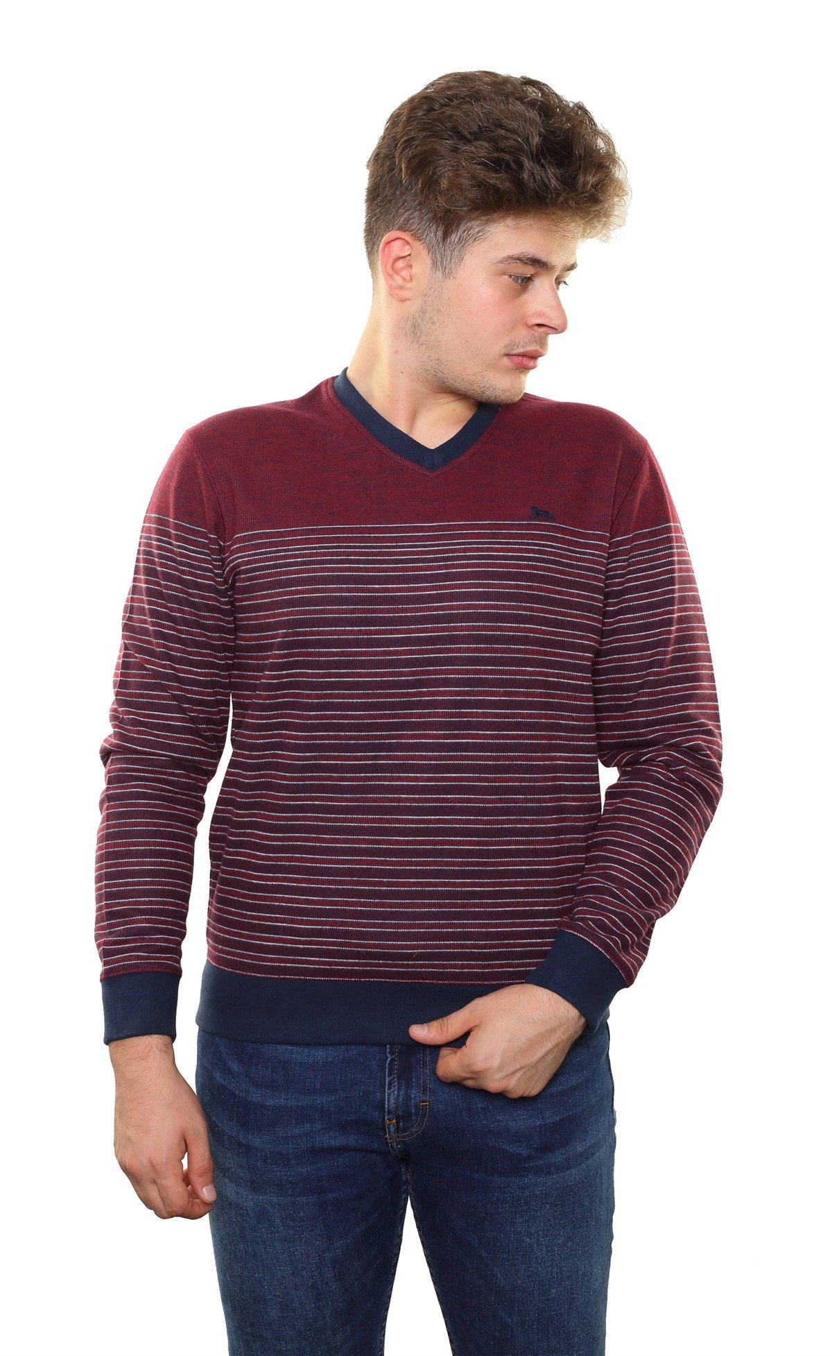 V Yaka Sweatshirt KM-44